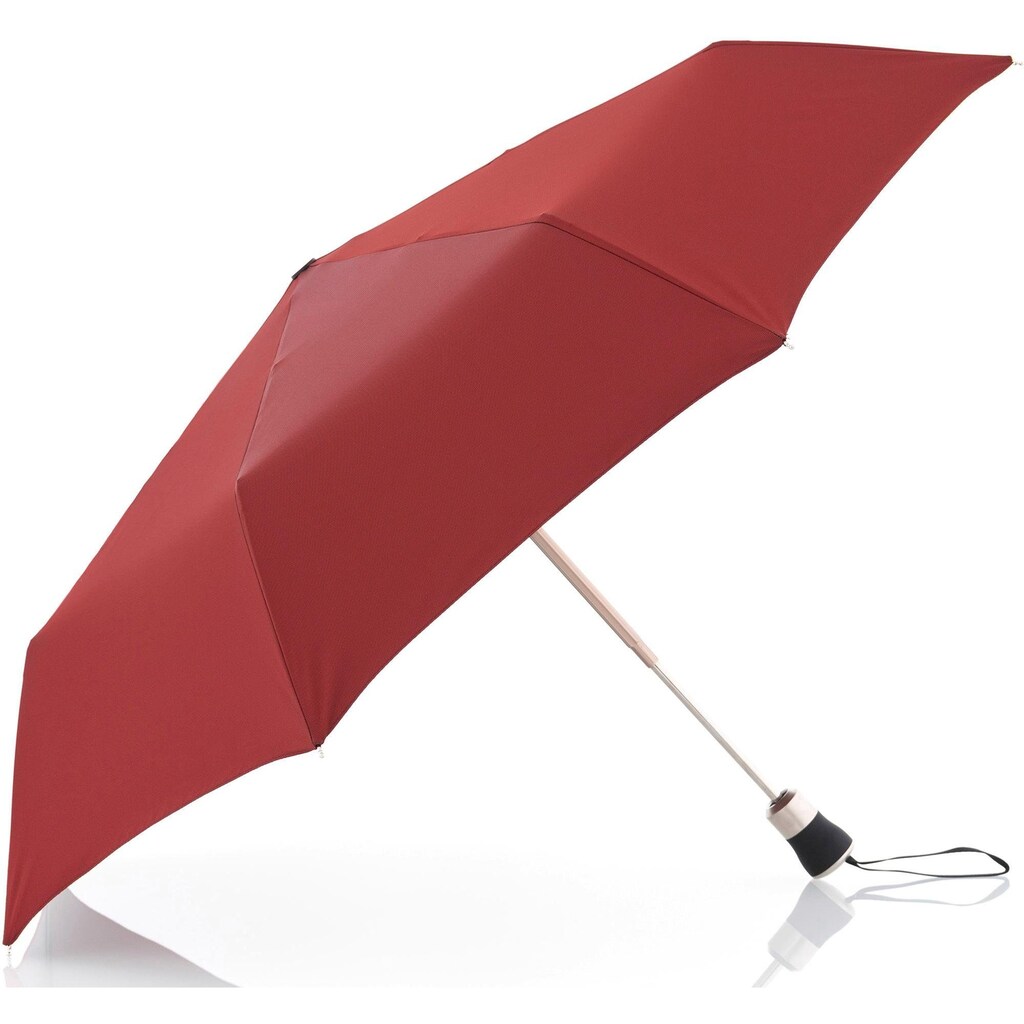 doppler MANUFAKTUR Taschenregenschirm »Oxford Uni, rot«