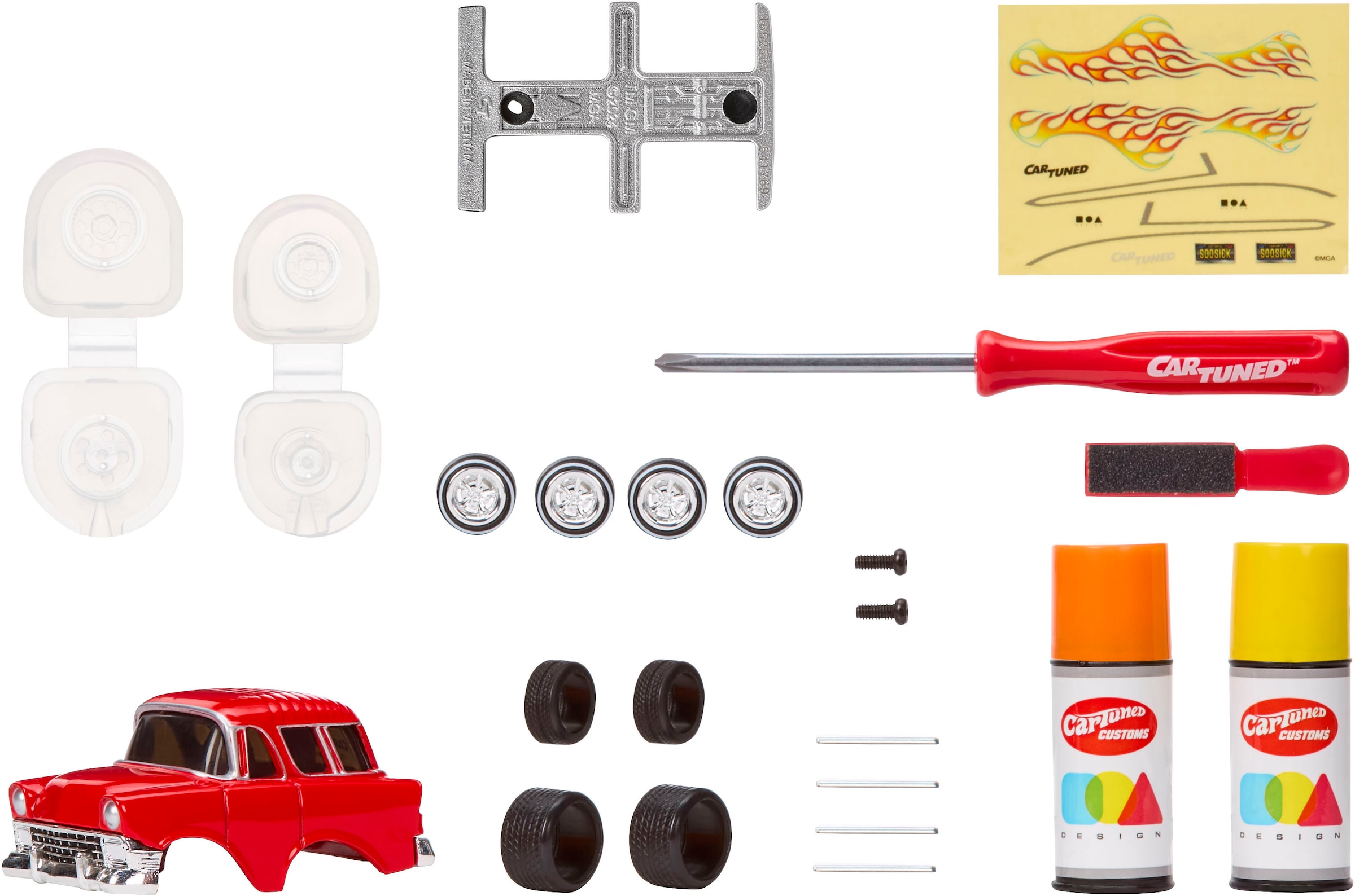 CARTUNED Modellbausatz »CarTuned, Custom Model Kit - 1956 Chevy Nomad« 1:24