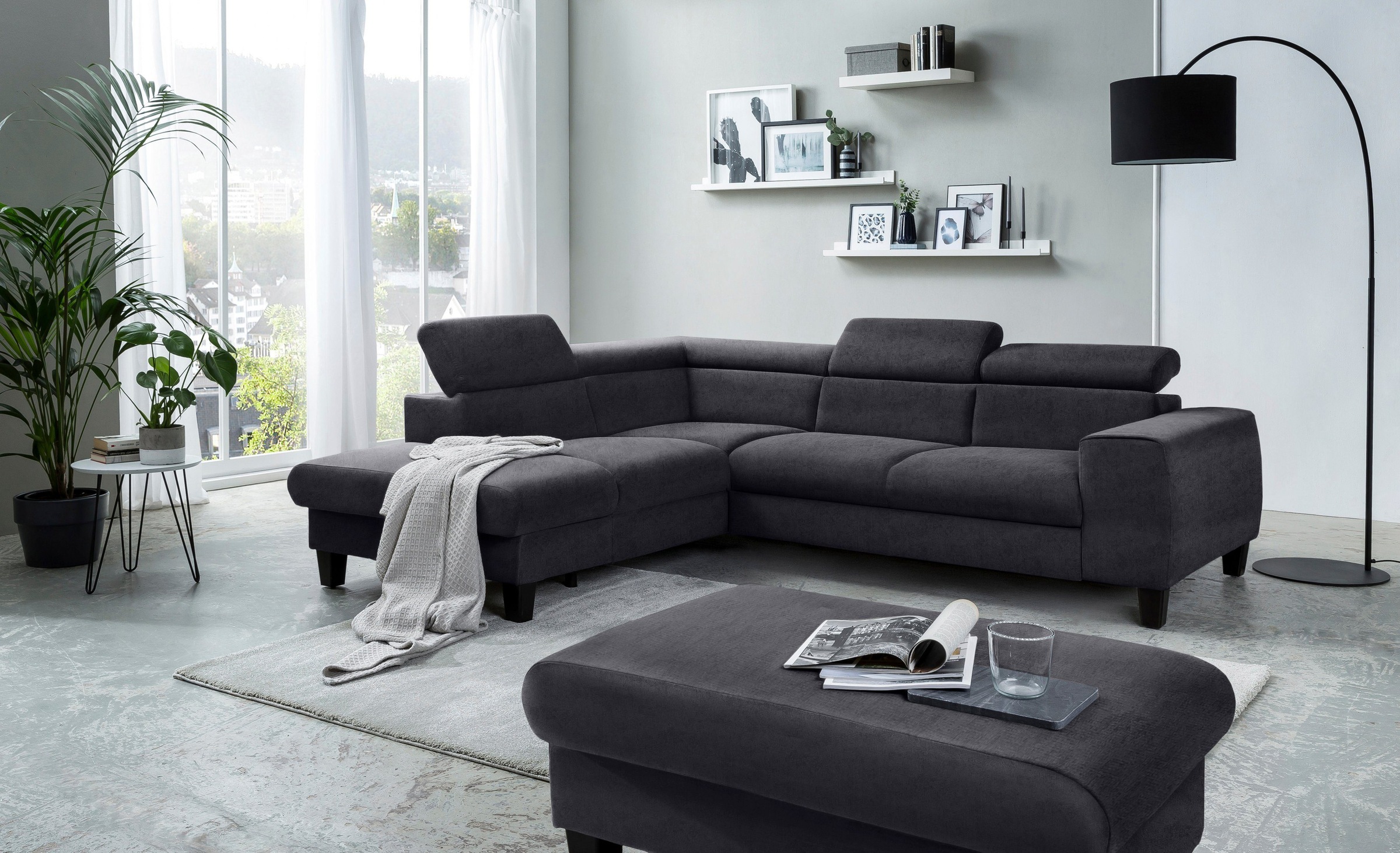 COTTA Polstergarnitur »Morven L-Form«, (Set), Set bestehend aus: Ecksofa mi günstig online kaufen