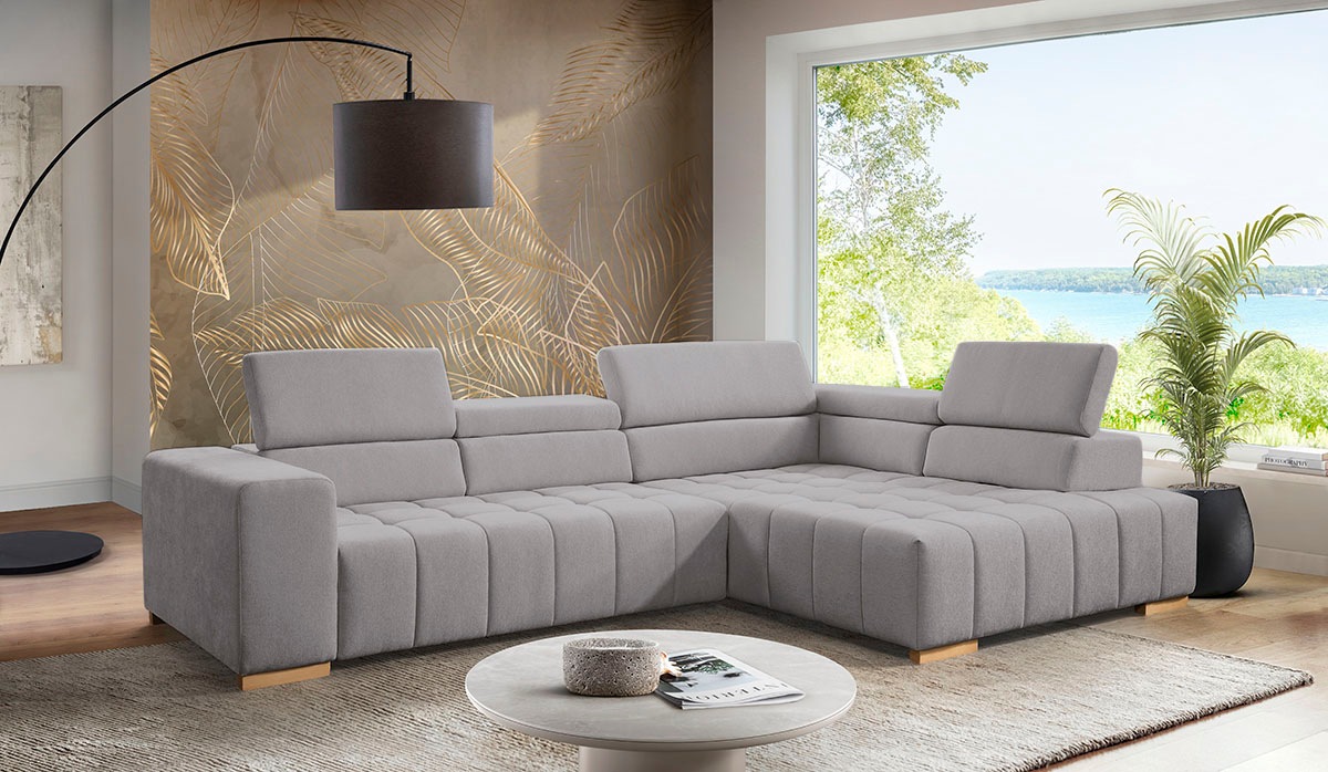 exxpo - sofa fashion Ecksofa »Elianos, hoher Sitzkomfort, aufwendige Kreuzs günstig online kaufen