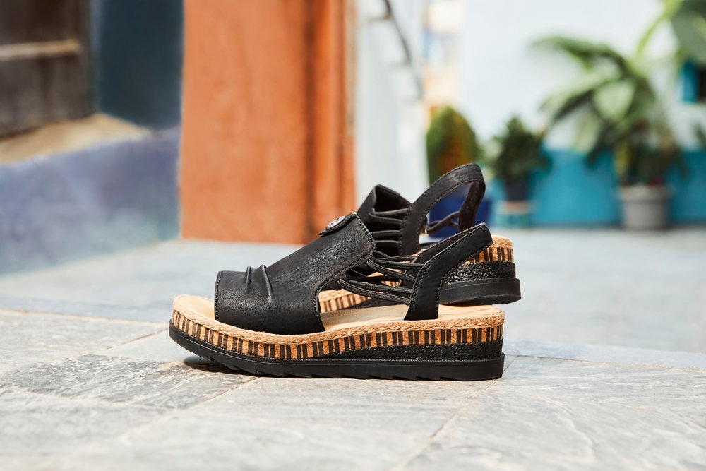 Rieker Plateausandale  Sommerschuh, Sandalette, modisches Plateau