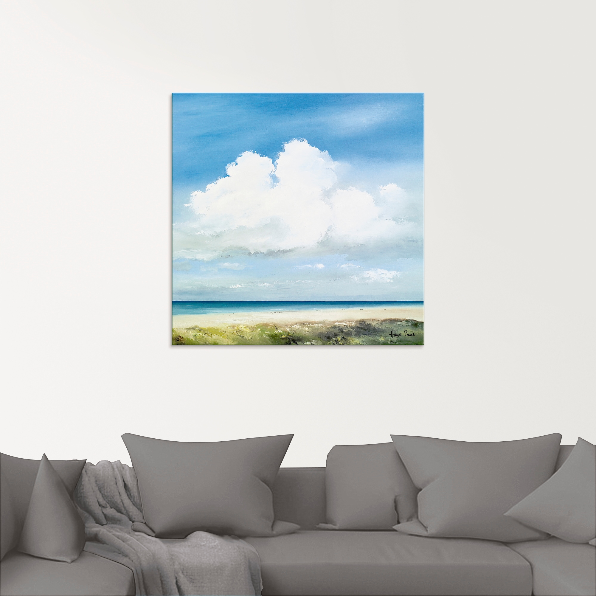Artland Glasbild »Landschaft II«, Himmel, (1 St.), in verschiedenen Größen