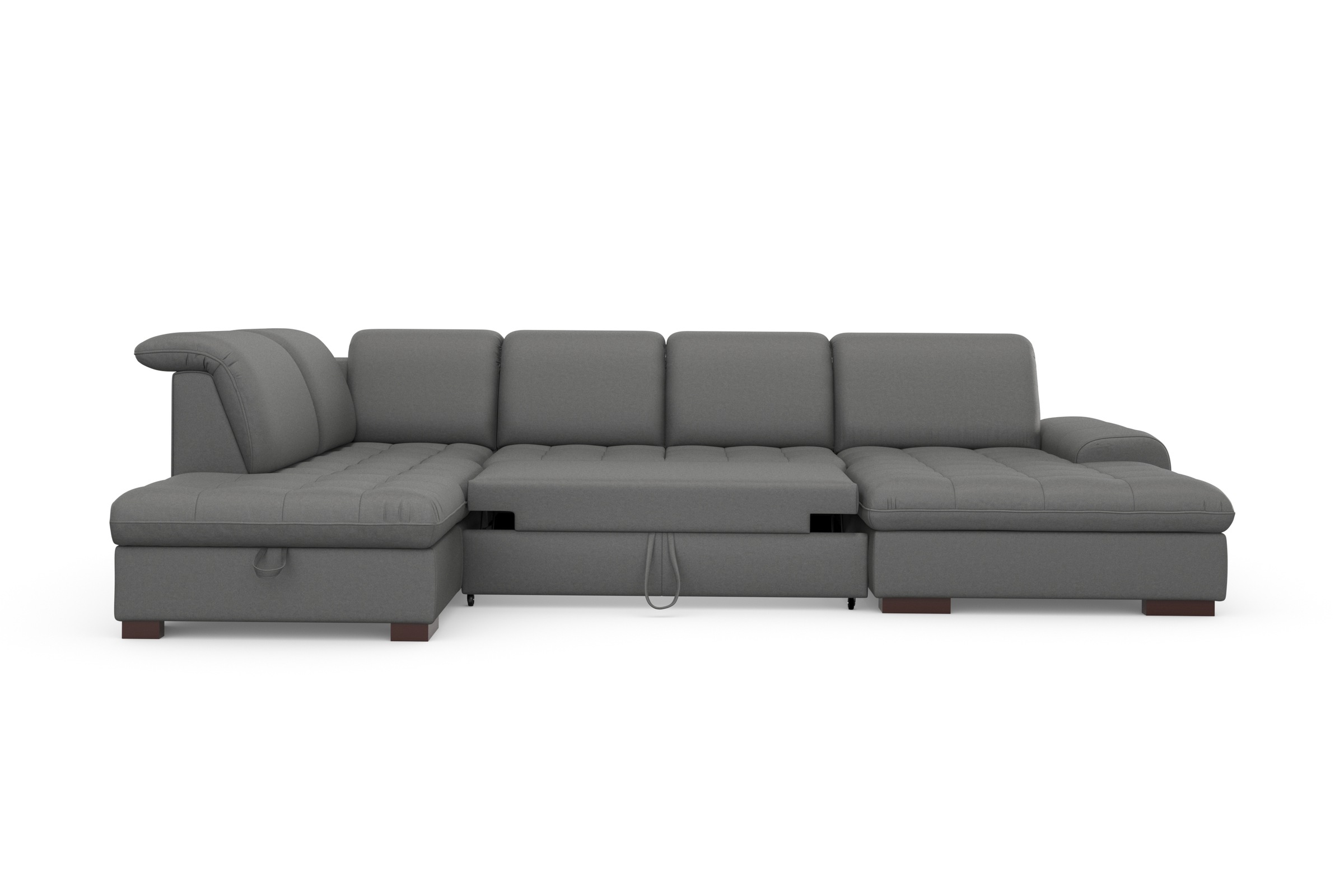 sit&more Wohnlandschaft »Luxor U-Form«, wahlweise mit Bettfunktion, Bettkasten und Kopfteilverstellung