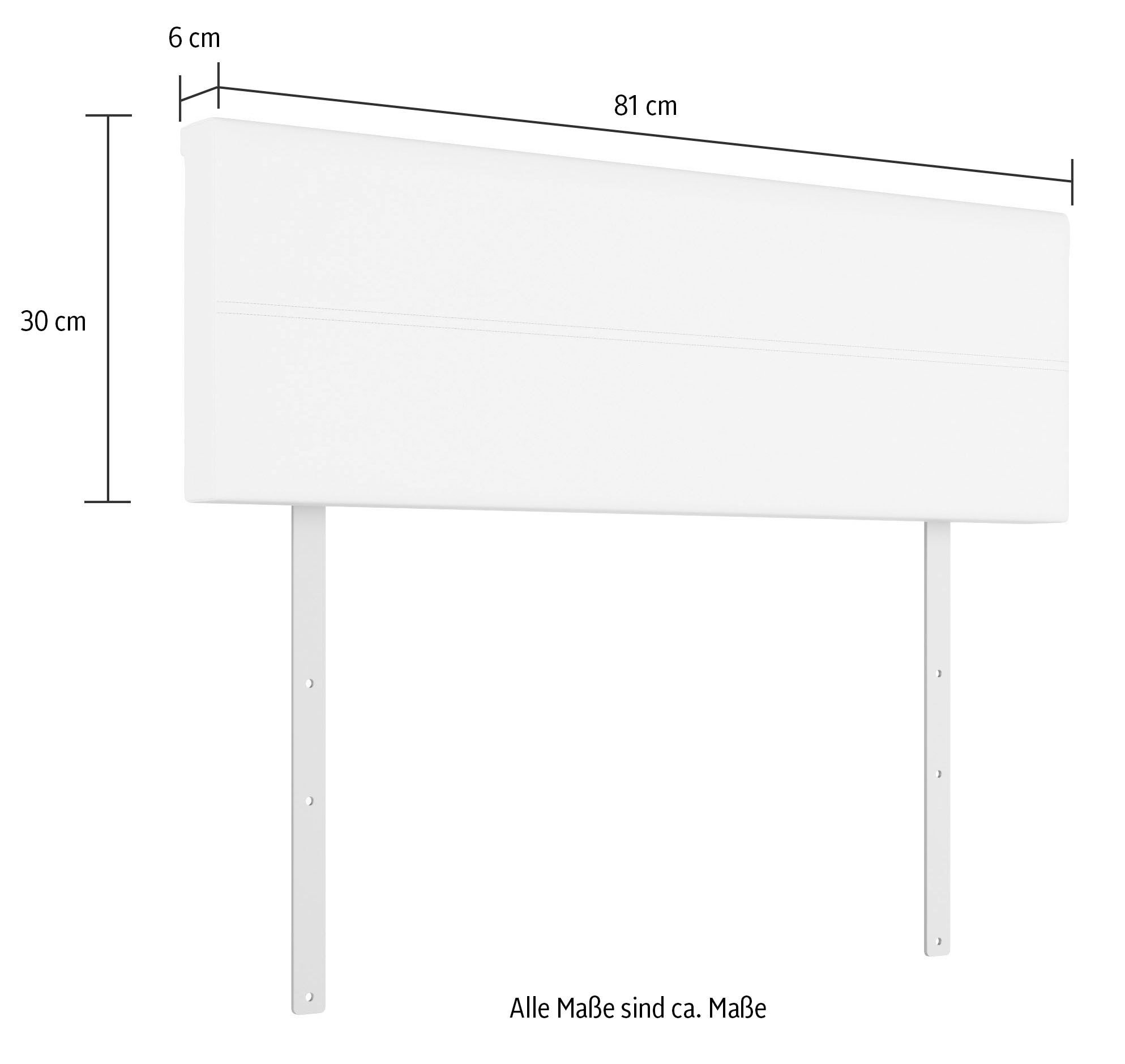 priess Rückenkissen »65152121«, Passend für die Betten Barkhausen, 81 cm