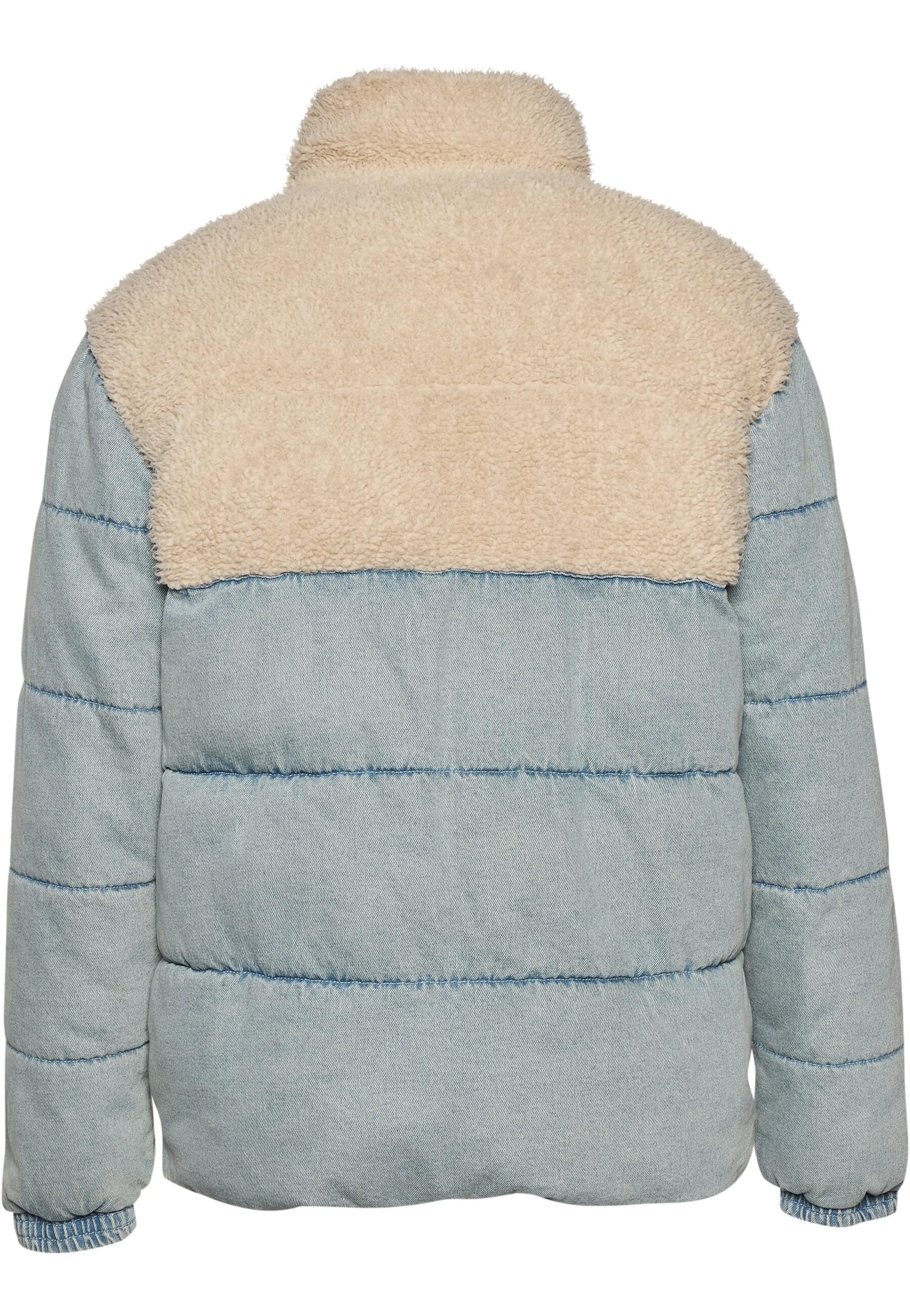 Karl Kani Winterjacke »Karl Kani Herren KM234-036-1 KK Retro Denim Teddy Puffer Jacket« 1 Stk. tlg. ohne Kapuze