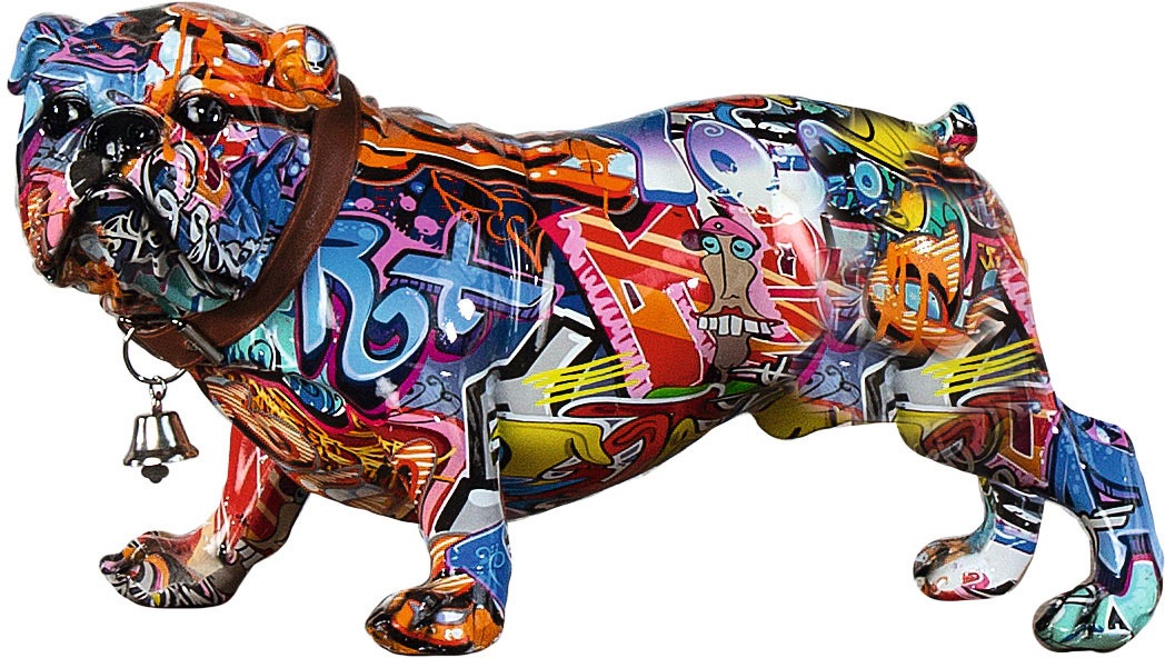 Casablanca by Gilde Tierfigur »Mops mit Halsband«, Graffiti-Design