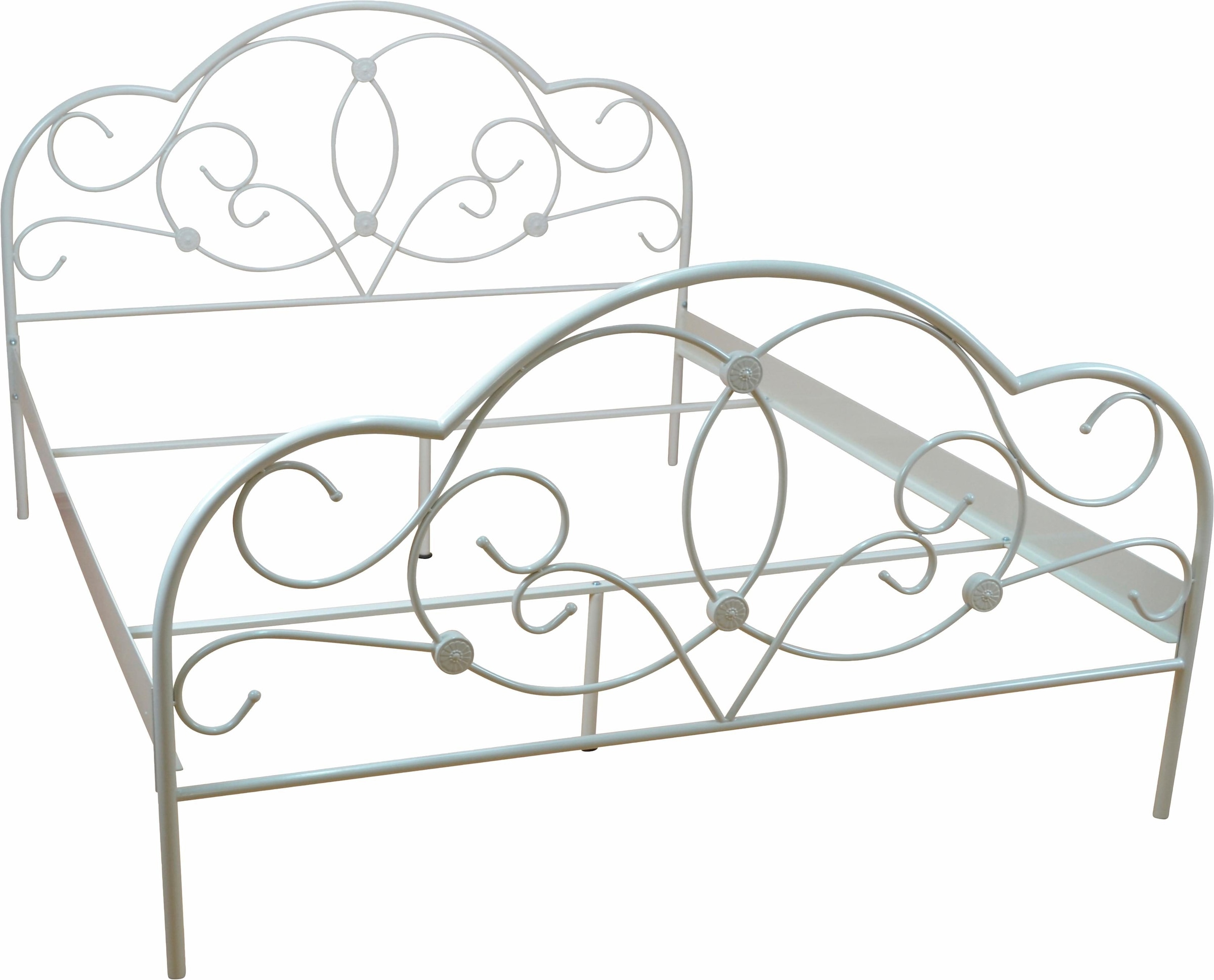 Home affaire Metallbett »TOPSELLER!«, mit aufwendiger Verzierung, romantischer Stil