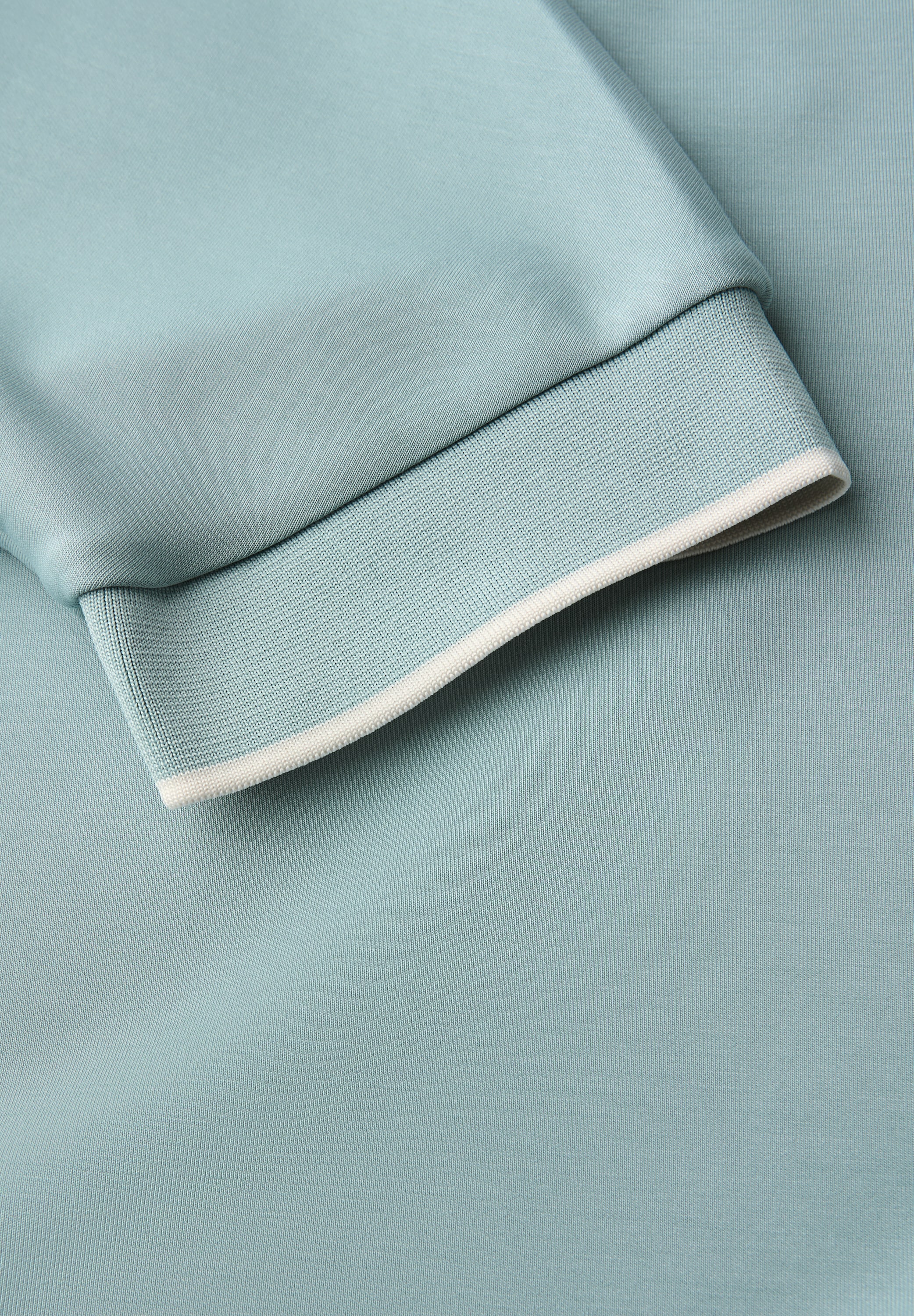 STREET ONE T-Shirt, im Silk-Look, mit Rundhals, halbarm