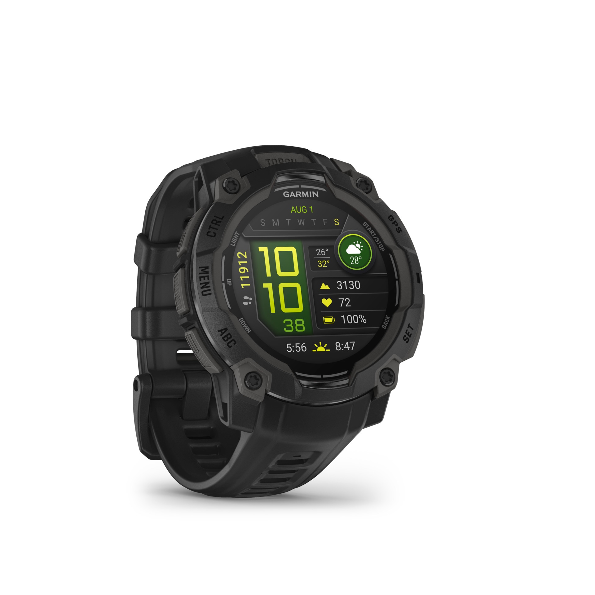 Garmin Smartwatch »Instinct 3 AMOLED 45mm«, (3 cm / 1,2 Zoll), 4 GB,)
