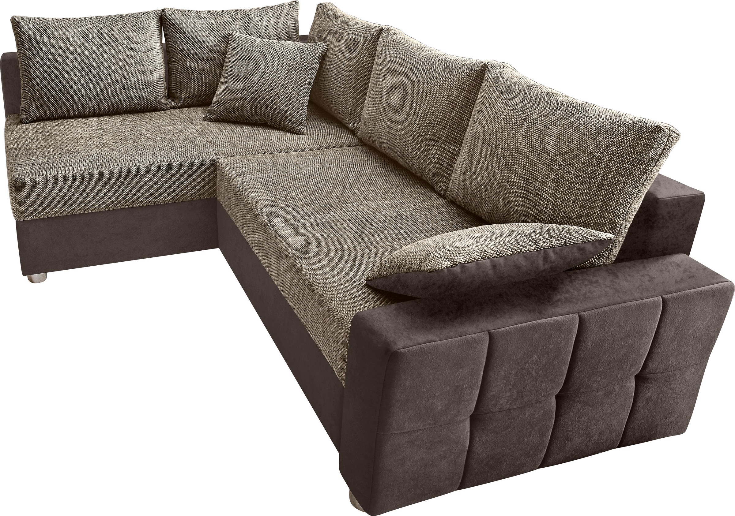COLLECTION AB Ecksofa »Parma L-Form«, mit Bettfunktion und Federkern günstig online kaufen