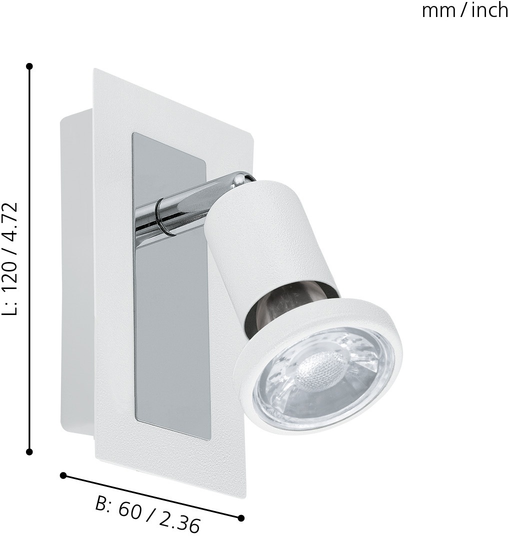 EGLO LED Wandleuchte »SARRIA«, 1 flammig, Leuchtmittel LED-Board-GU10   LED günstig online kaufen
