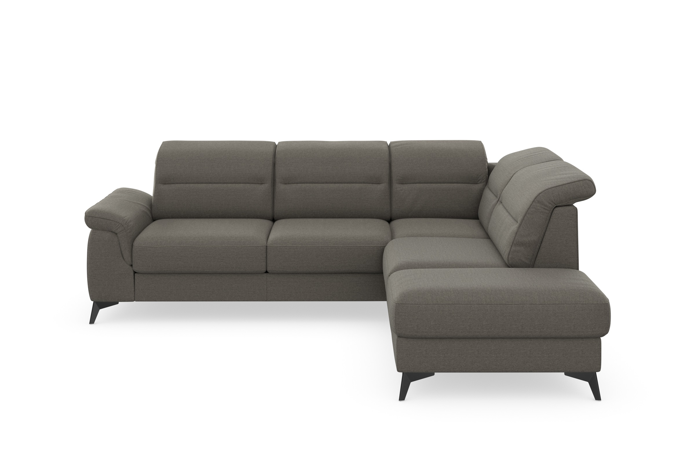 sit&more Ecksofa »Sinatra L-Form«, mit Ottomane, optional mit Kopfteilverstellung und Armteilfunktion