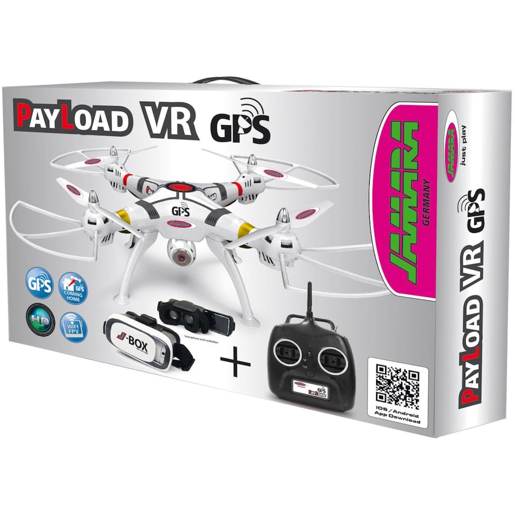 Jamara RC-Quadrocopter »Payload GPS VR Drone Altitude HD«, (Set, Komplettset)