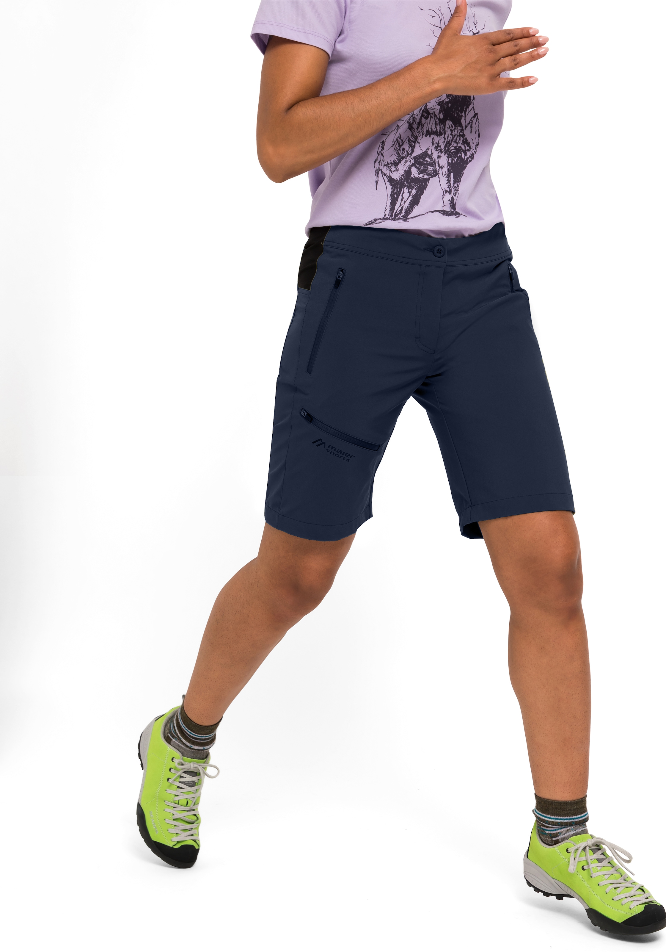 Maier Sports Bermudas »Latit Short Vario«, kurze Damen Wanderhose, moderne Outdoor-Bermuda, Trekkinghose