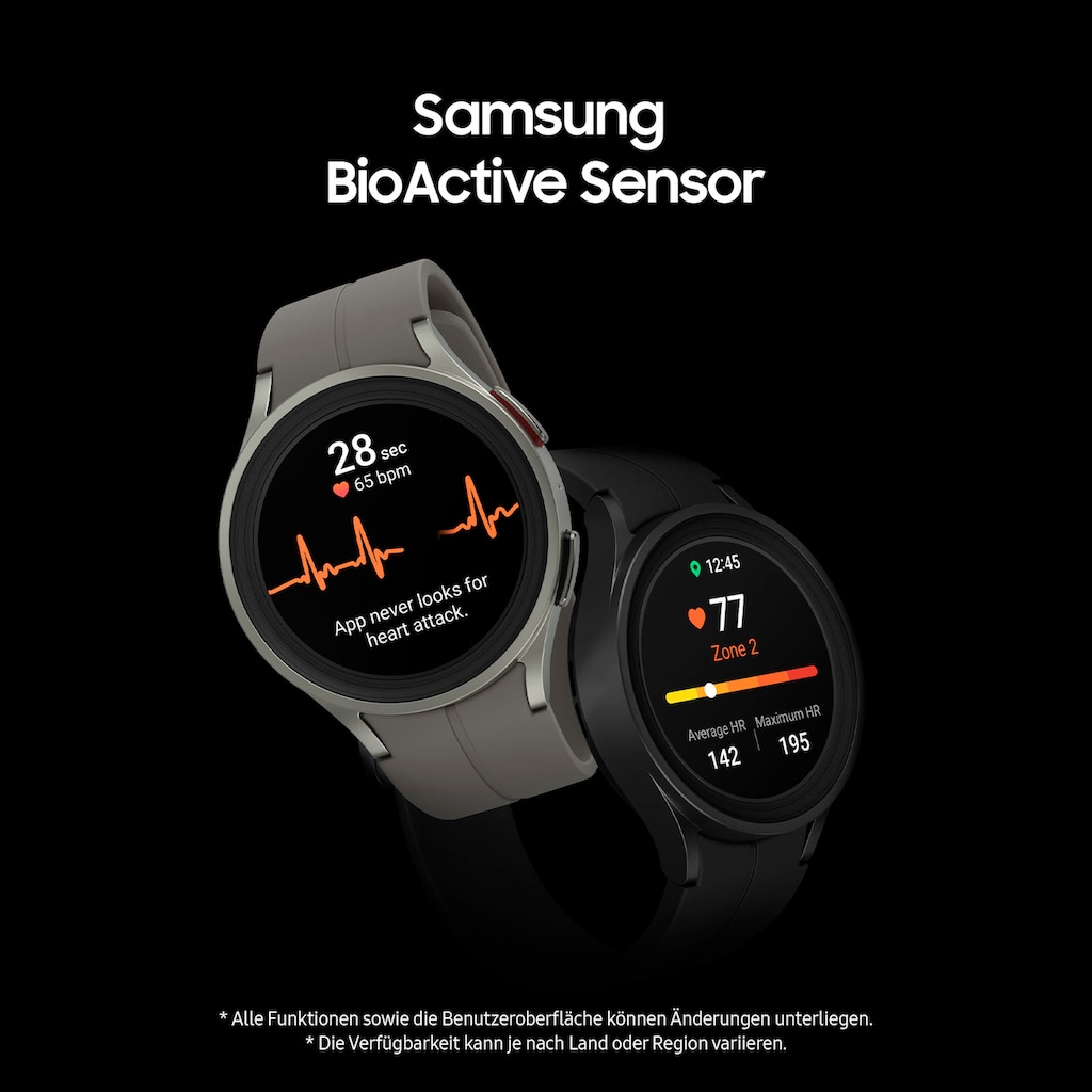 Samsung Smartwatch »Galaxy Watch 5 Pro 45mm LTE«, (Wear OS by Samsung)
