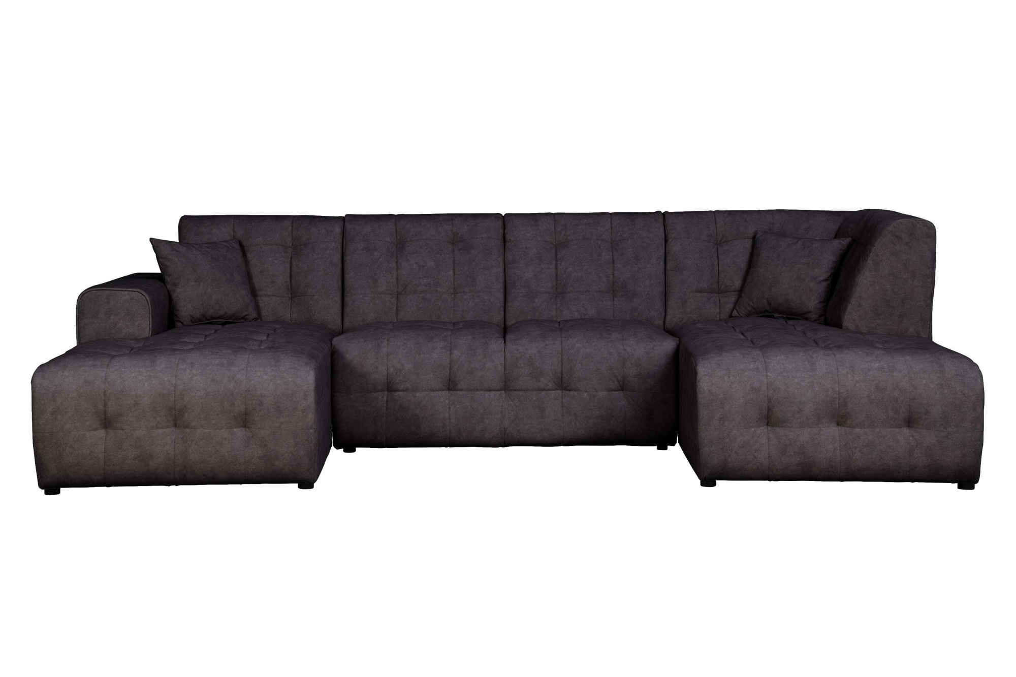 Home affaire Wohnlandschaft »Nosia U-Form«, incl. 2 Zierkissen, mit feiner Steppung