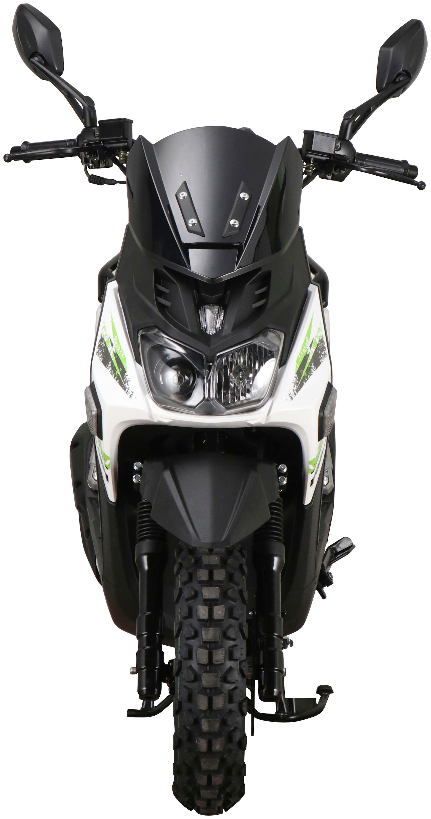 GT UNION Motorroller »Cross 2.0 25«, 49,6 cm³, 25 km/h, Euro 5, 2,7 PS, (Komplett-Set, 2 tlg., mit Topcase), Luftgekühlter Motor