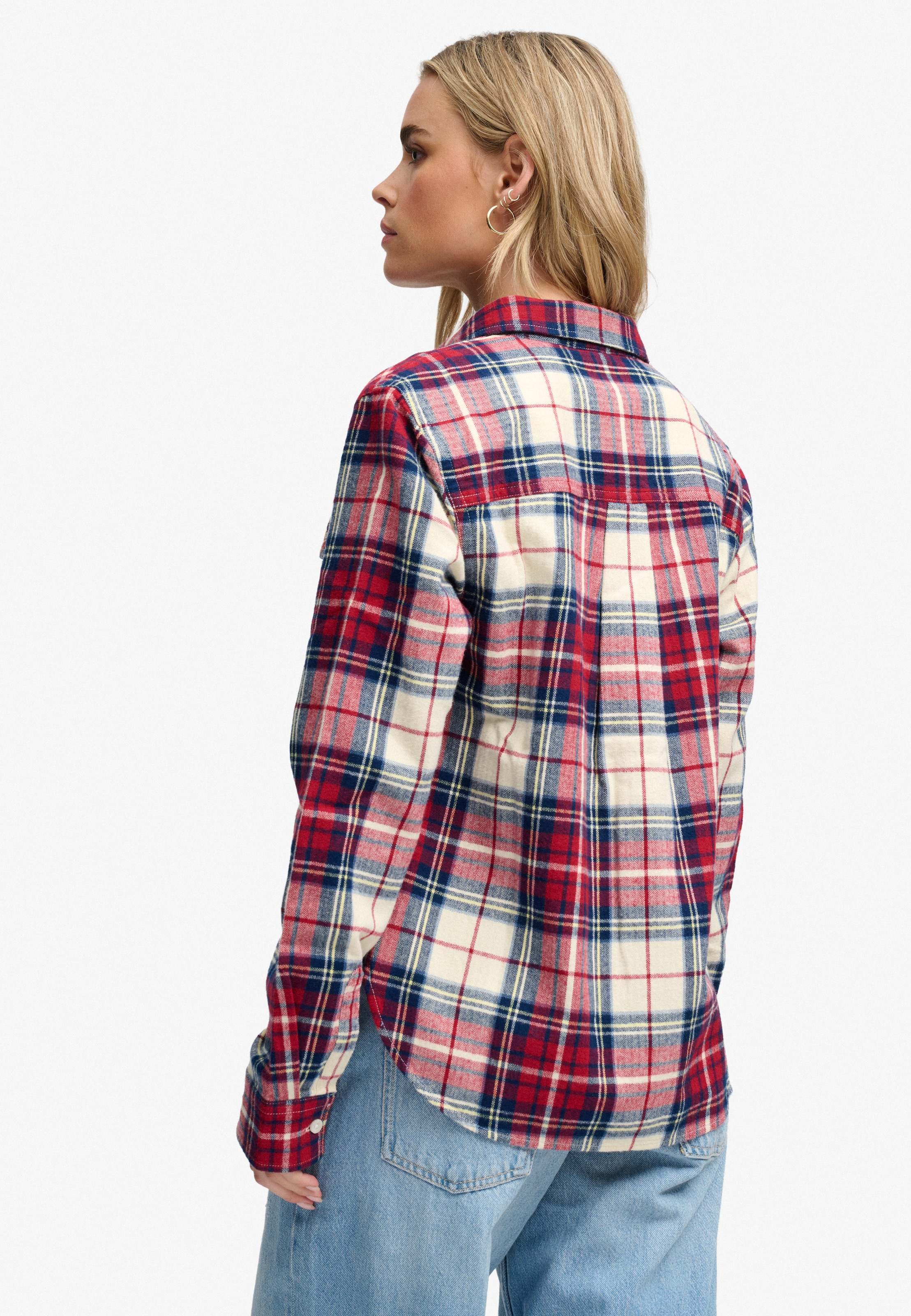 Superdry Karobluse »LUMBERJACK CHECK FLANNEL SHIRT« Baumwolle, relaxed fit, aus weichem Flanell