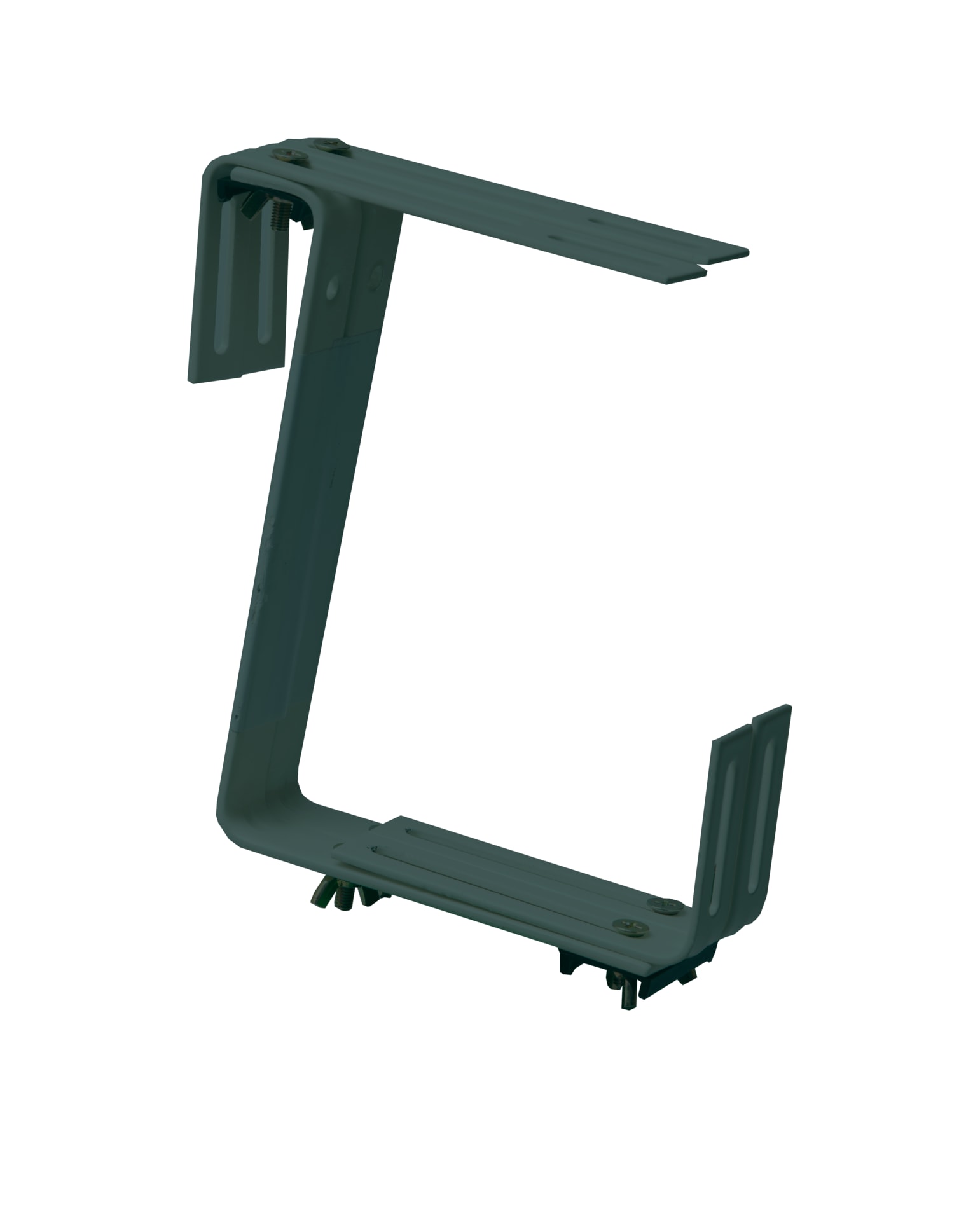 Windhager Blumenkastenhalter »zur Montage an Brüstungen und Balkongeländern von 3-14cm« maximale Belastung 25kg, 19x17cm, erhältlich in braun oder anthrazit