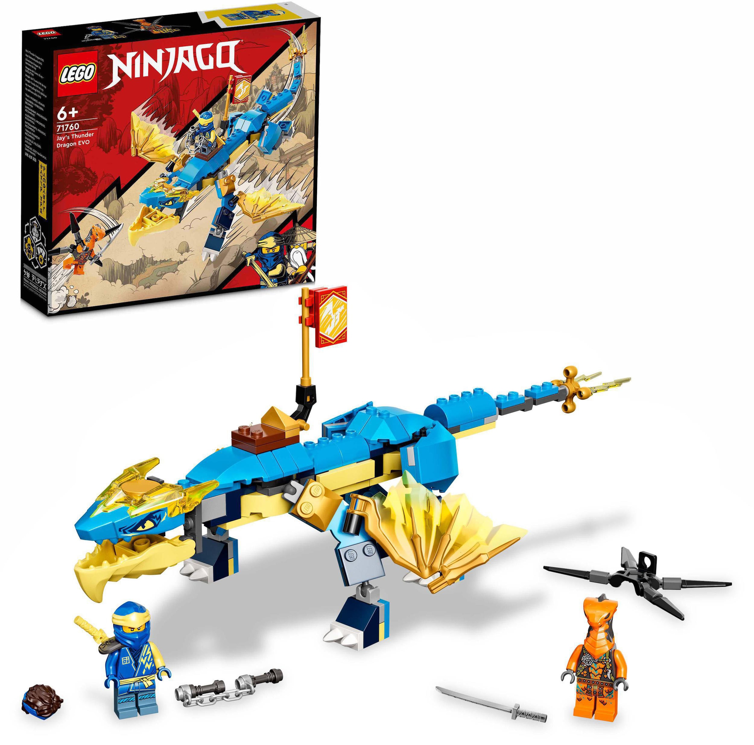 LEGO® Konstruktionsspielsteine »Jays Donnerdrache EVO (71760), LEGO® NINJAGO®«, (140 St.)