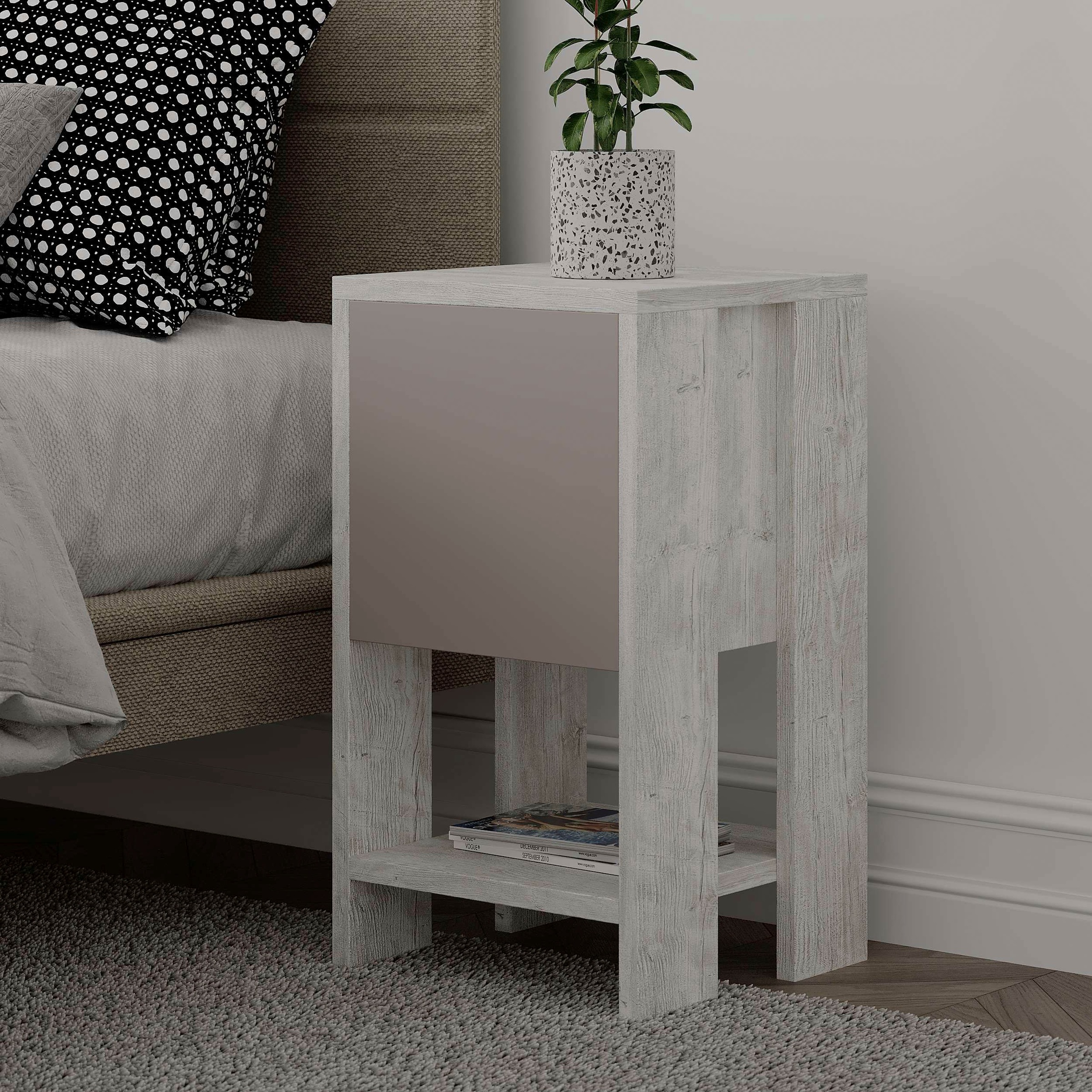 Decortie Nachttisch »EMA NACHTTISCH«, (Packung, 1 St.), Leichte Montage, Lagerung, Platzsparend