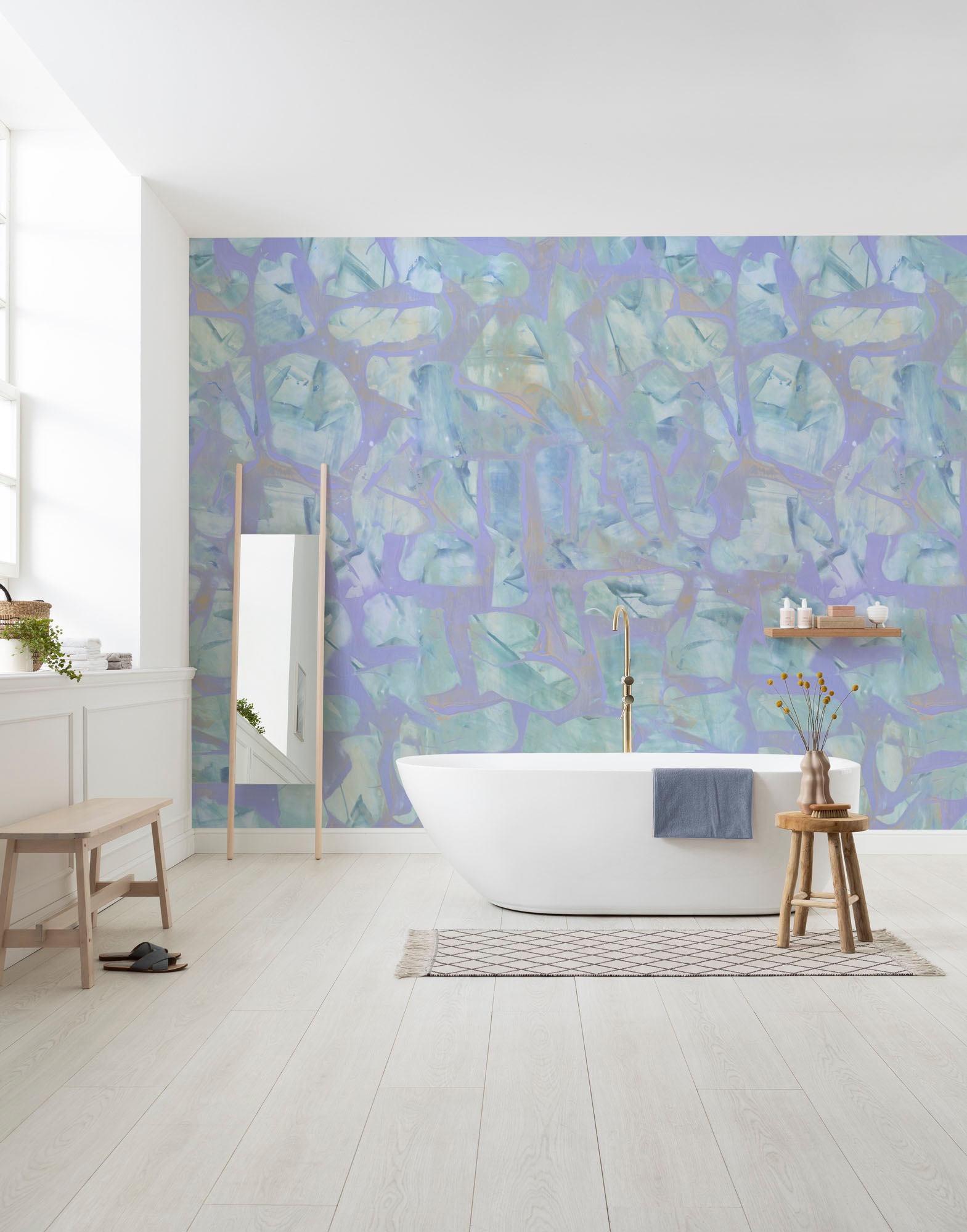 Komar Fototapete »Digitaldruck Vlies - Opal Waters - Größe 400 x 250 cm«, bedruckt, Wohnzimmer, Schlafzimmer