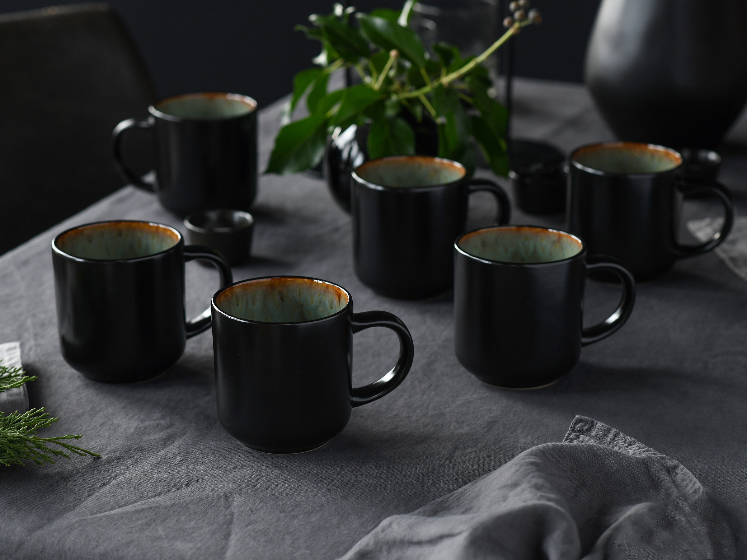 CreaTable Becher »Nordic Fjord«, (Set, 6 tlg.), Kaffeebecher, Tassen Set, 6 günstig online kaufen