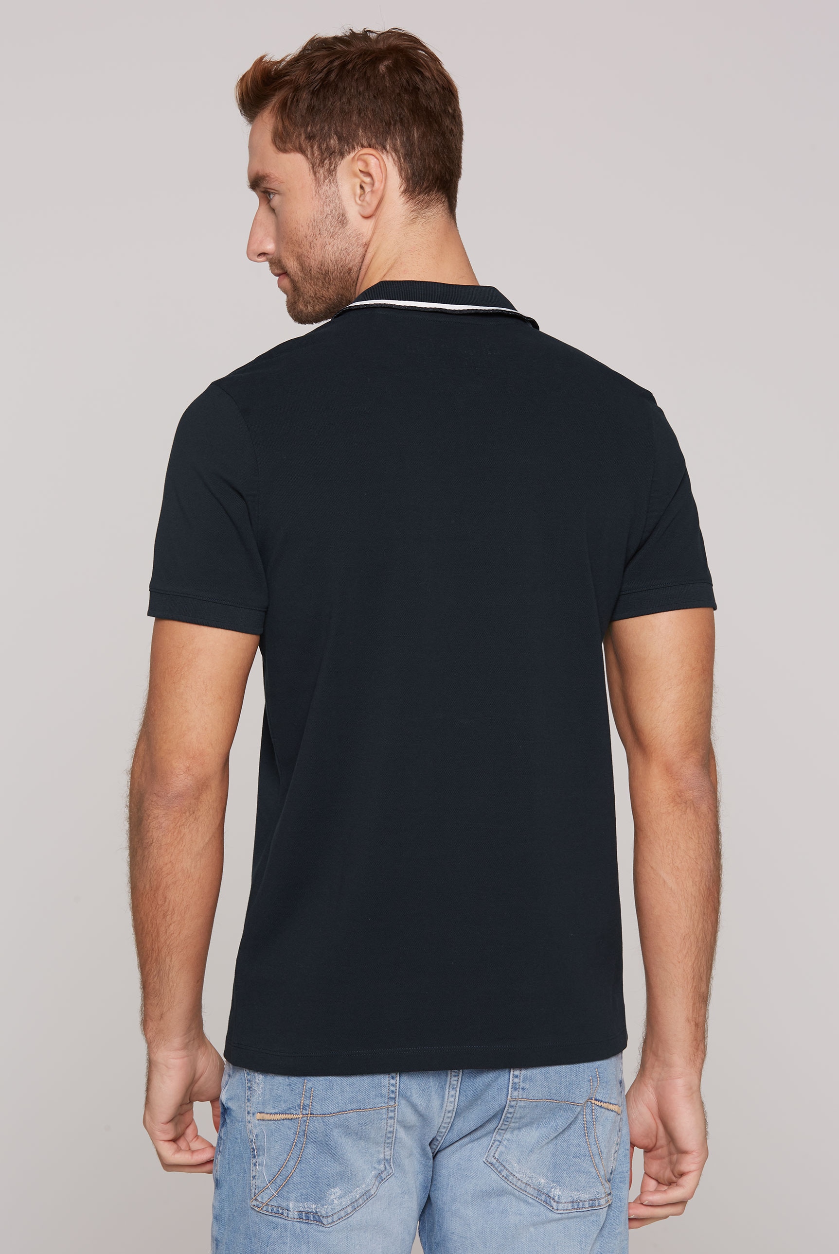 CAMP DAVID Poloshirt, mit Logo Stickerei
