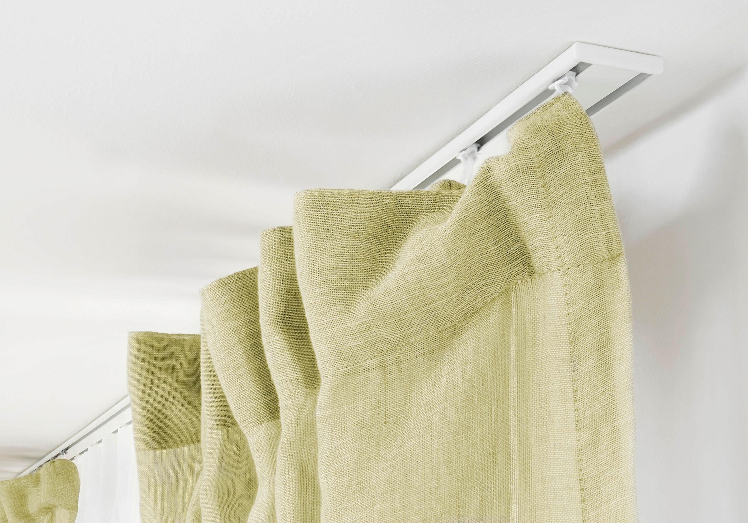 Good Life Gardinenschiene »Samu« 2 läufig-läufig Fixmaß extra flache Alu-Sc günstig online kaufen