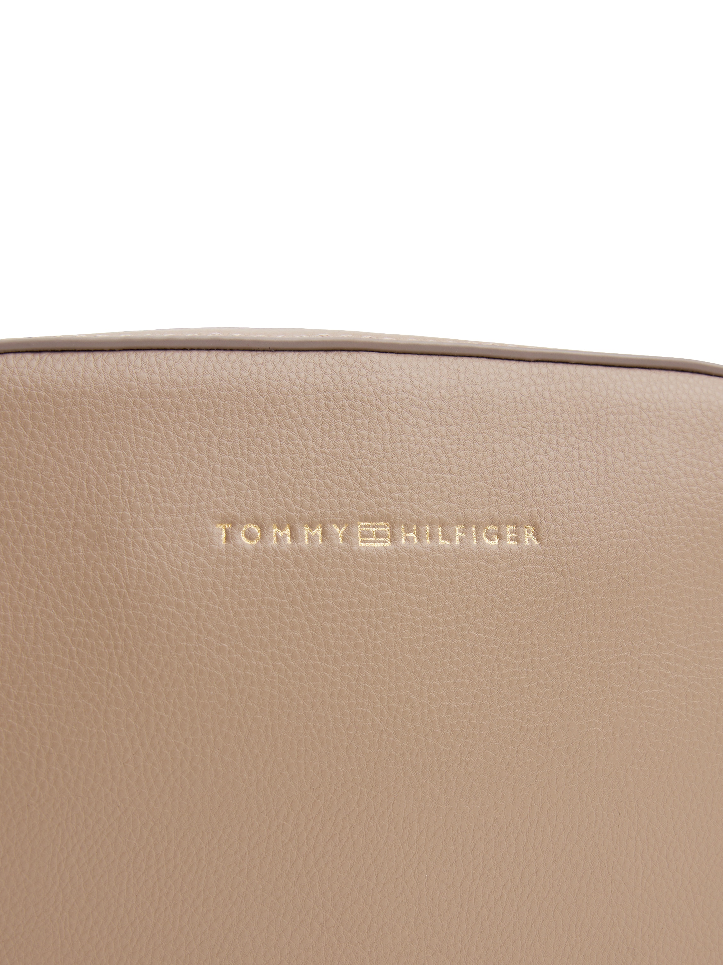 Tommy Hilfiger Umhängetasche »TH LOGOTAPE CAMERA BAG«, Damen Schultertasche, Minibag mit Logo-Schriftzug auf Umhängeriemen