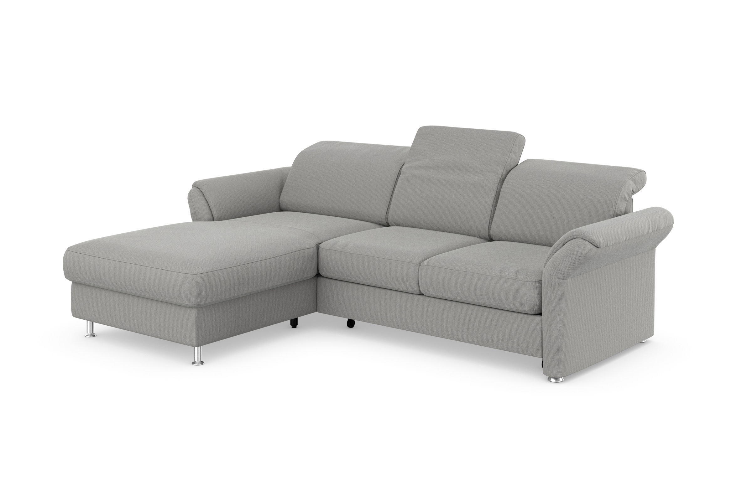 sit&more Ecksofa »Apulia L-Form«, wahlweise Bettfunktion, Bettkasten und Kopf- und Armteilverstellung