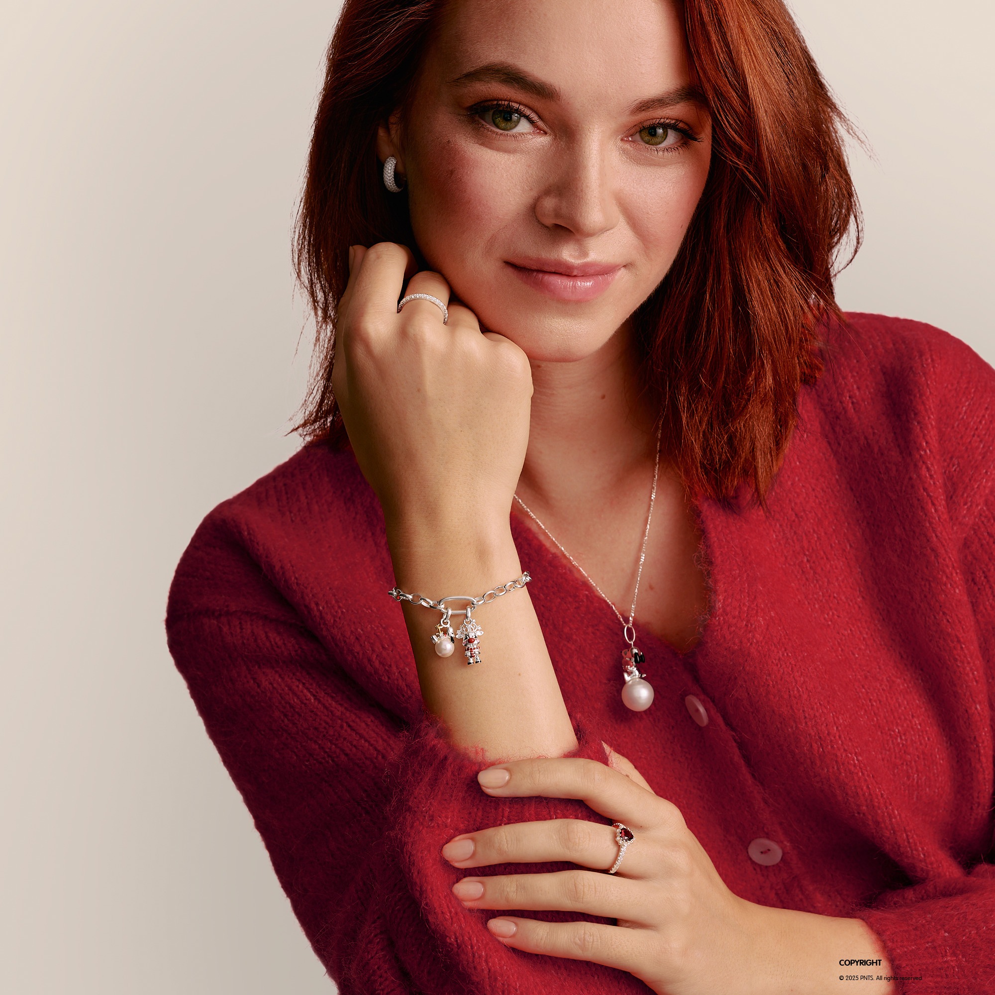 THOMAS SABO Charm-Einhänger »Charm Rentier - Connect« mit Zirkonia (synth.)