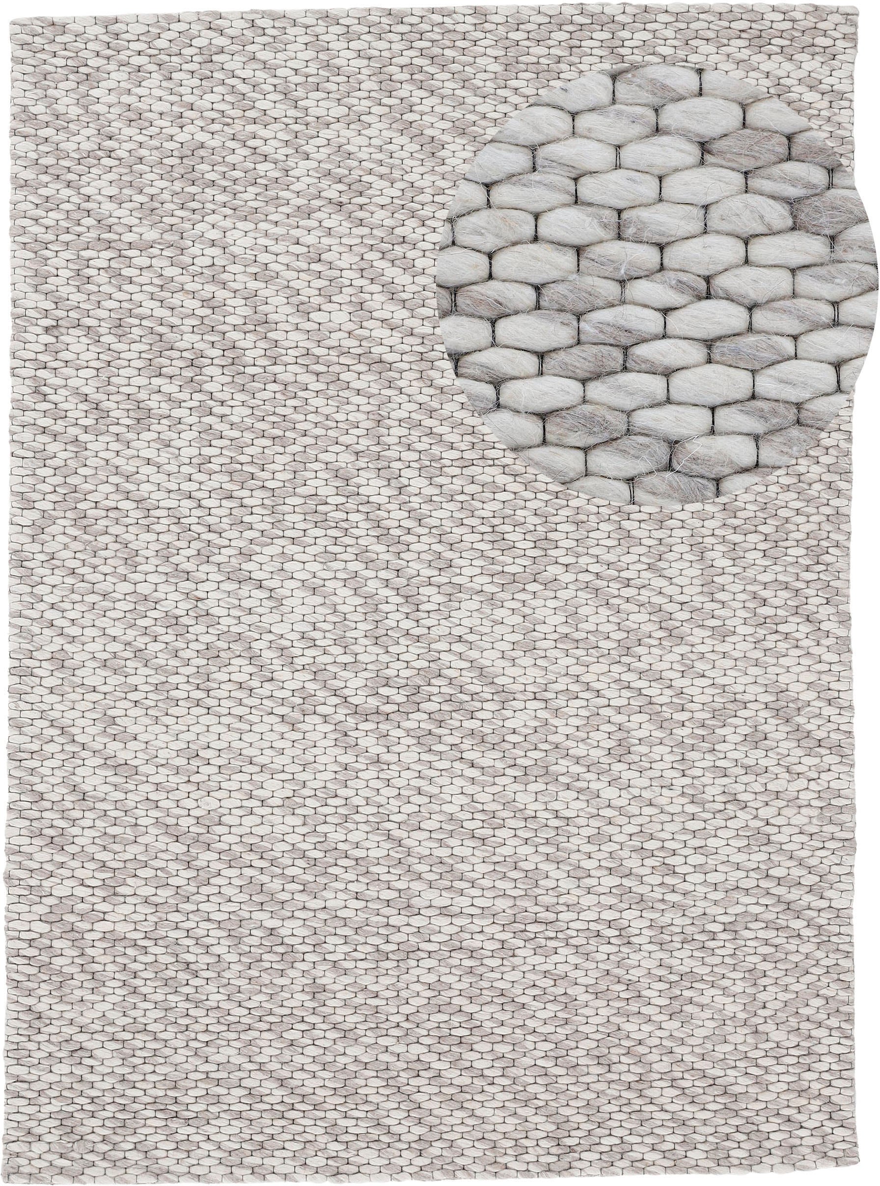 carpetfine Wollteppich »Sina«, rechteckig, 14 mm Höhe, Handweb Teppich, rei günstig online kaufen