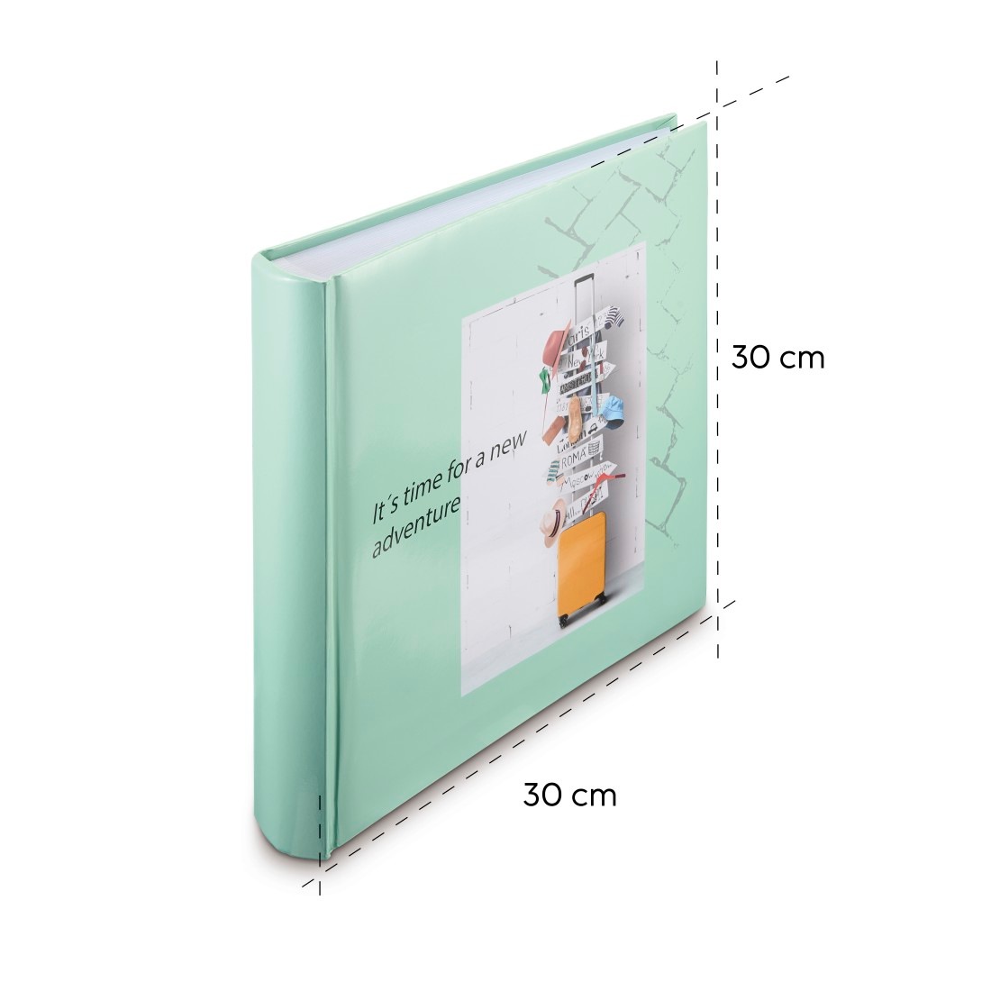 Hama Fotoalbum »Fotoalbum Jumbo Bildformat 30x30 cm, 100 weiße Seiten, Journey«, Zum Selber Einkleben, Selbstgestalten, elegantes Design