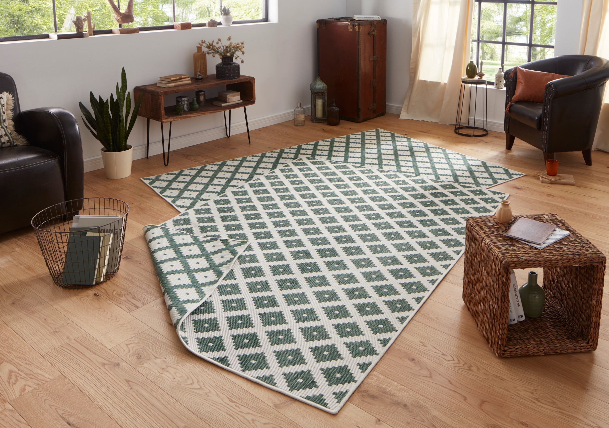 NORTHRUGS Teppich »Nizza Wendeteppich«, rechteckig, 5 mm Höhe, In-& Outdoor günstig online kaufen