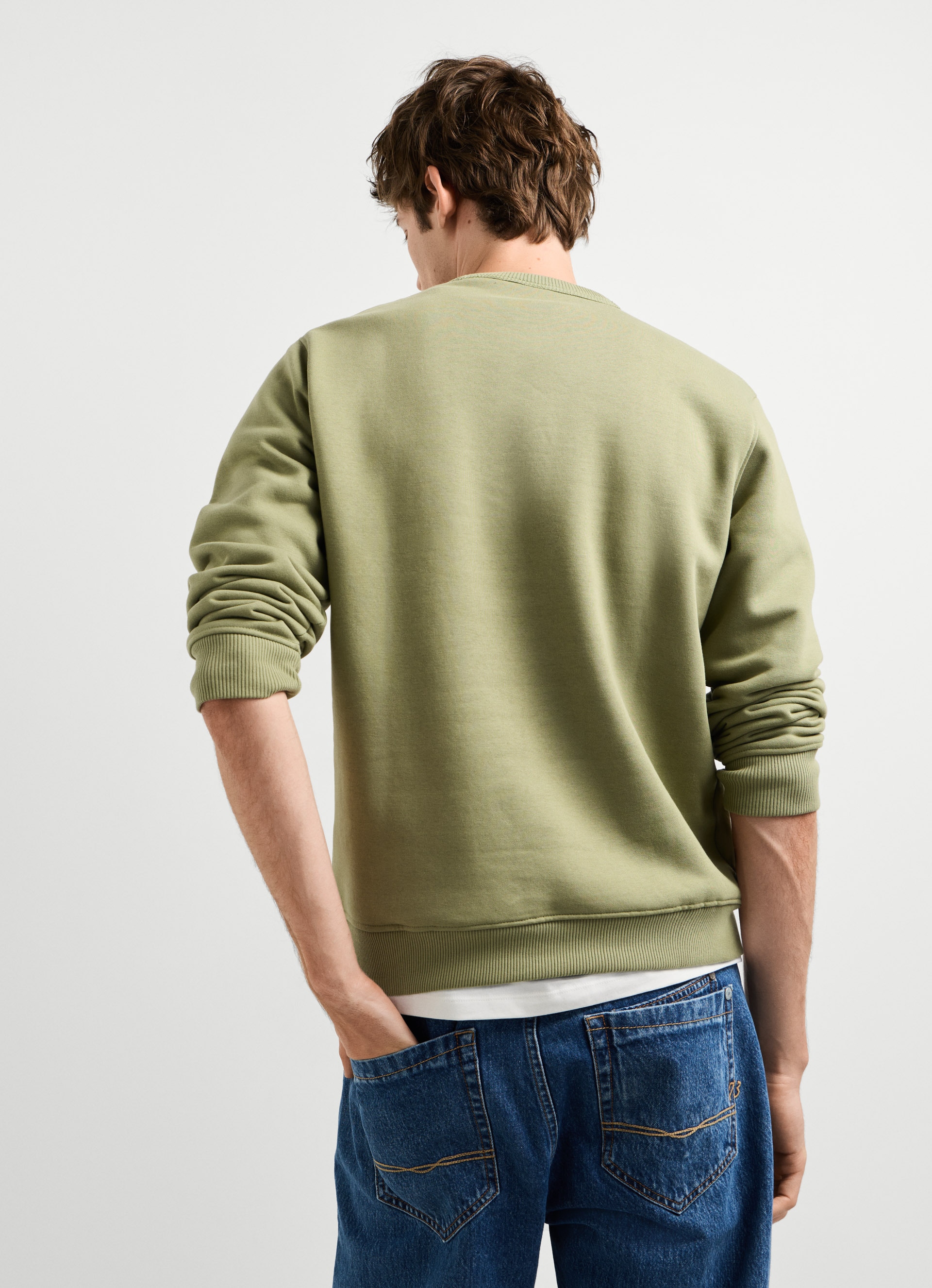 Pepe Jeans Sweatshirt »JEFFERSON CREW«, mit Logostickerei, Baumwollmix
