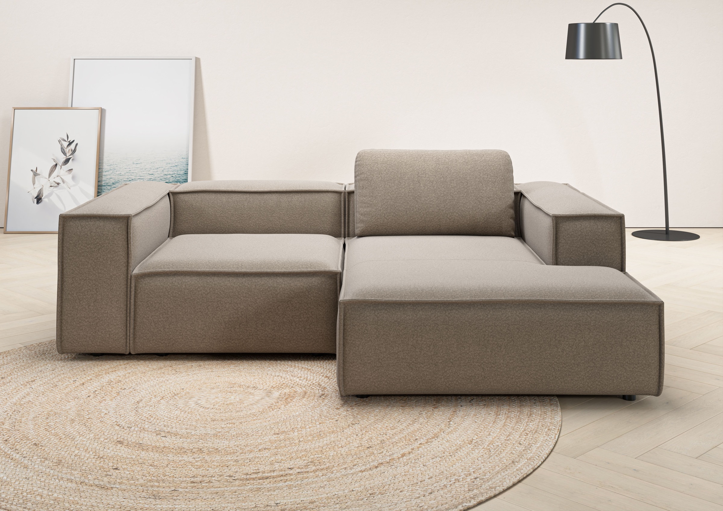 Places of Style Ecksofa »Watertown, kompakte L-Form, 246 cm breite für klei günstig online kaufen