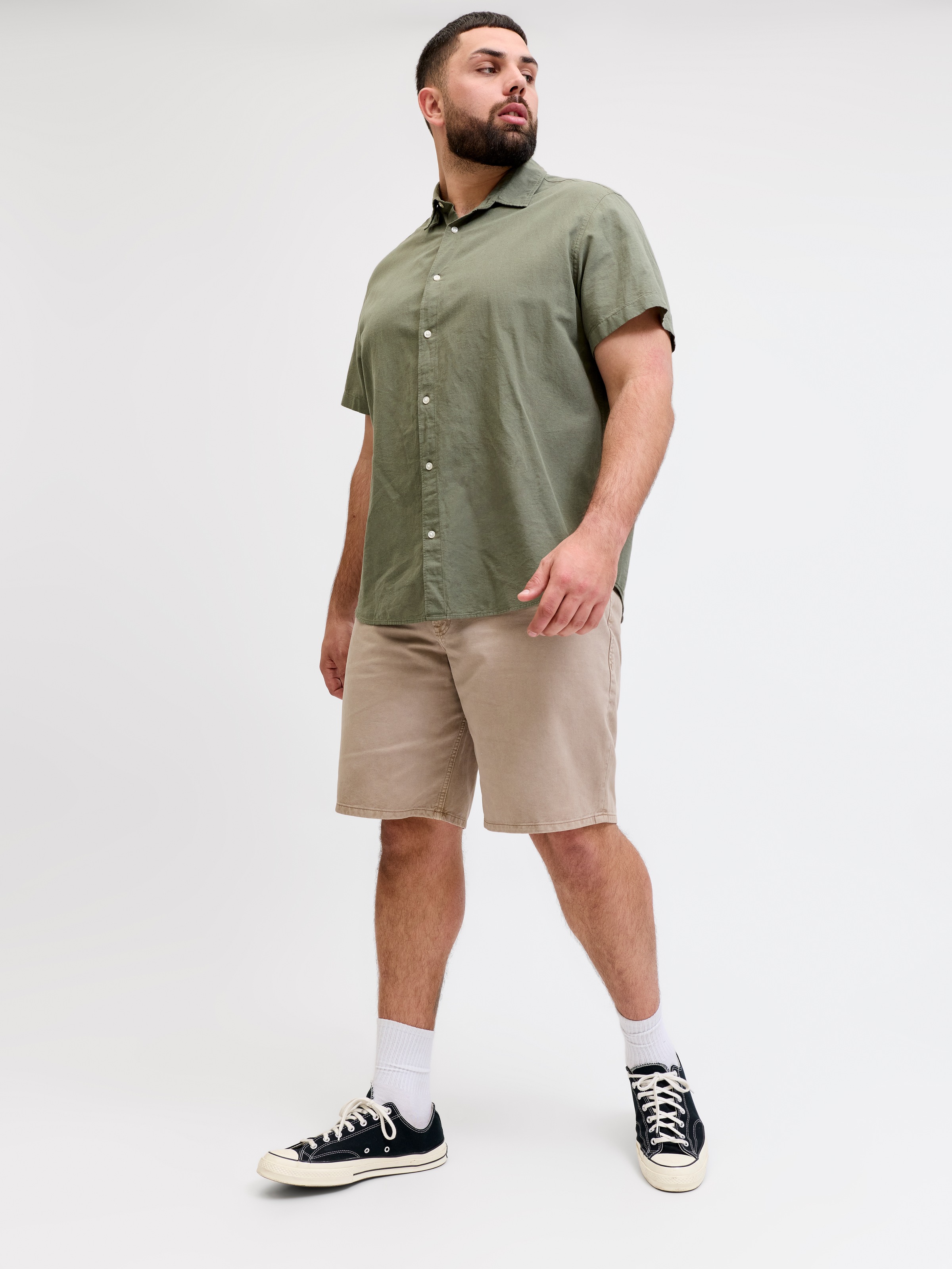 Jack & Jones PlusSize Shorts »JPSTTONY ORIGINAL 017 SHORTS MID S PLS«  Baumwolle, regular fit
