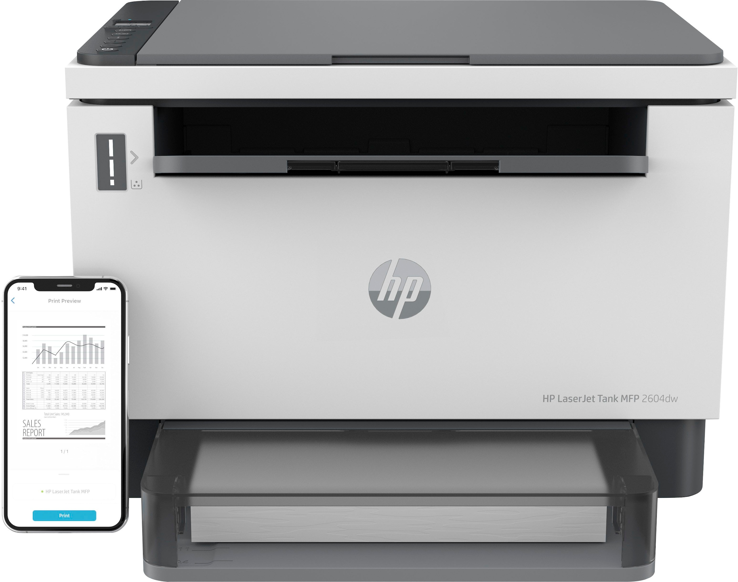 HP Laserdrucker »LaserJet Tank MFP 2604DW Printer«