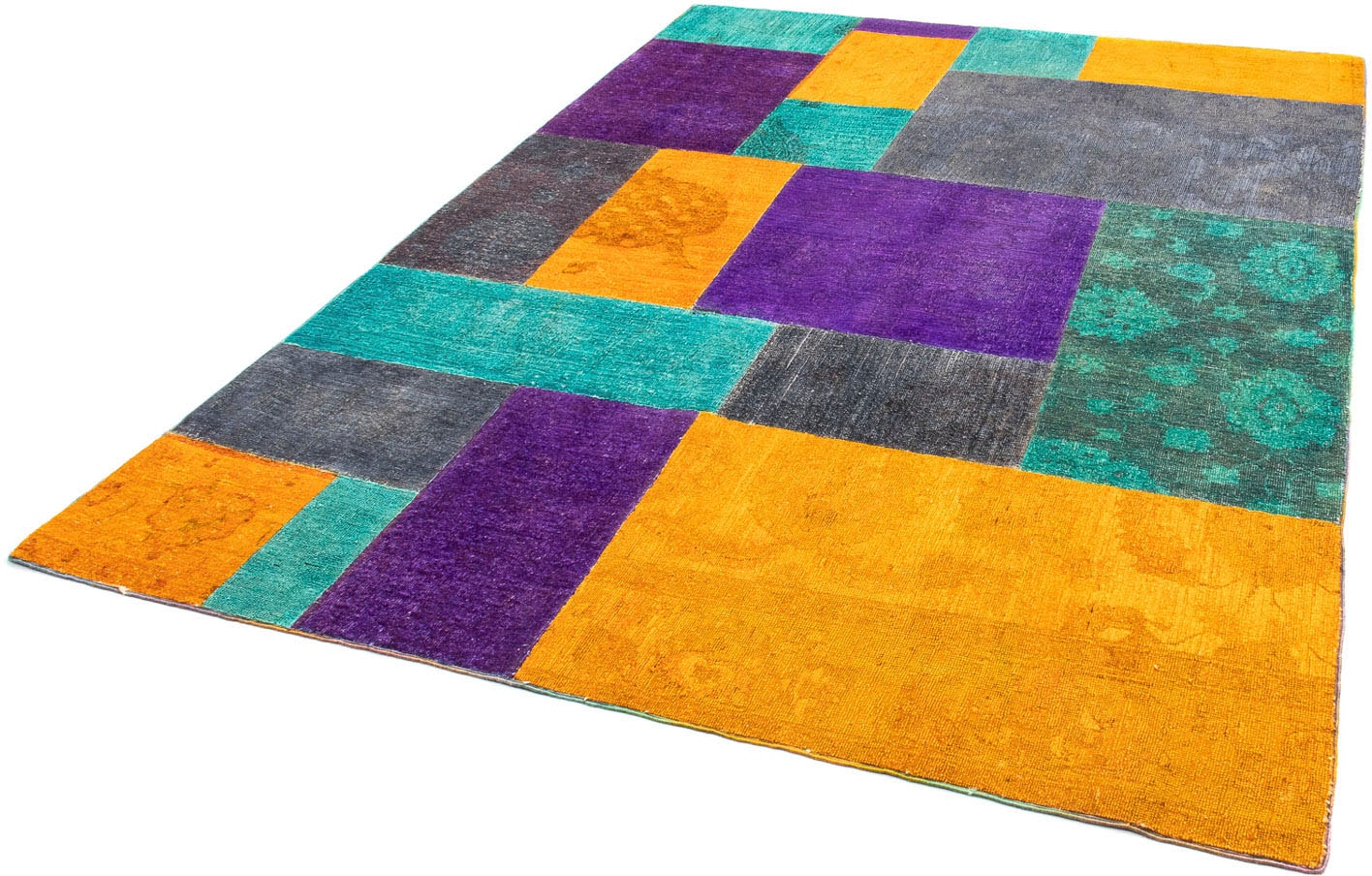 morgenland Teppich »Patchwork - 232 x 164 cm - mehrfarbig«, rechteckig, 7 m günstig online kaufen