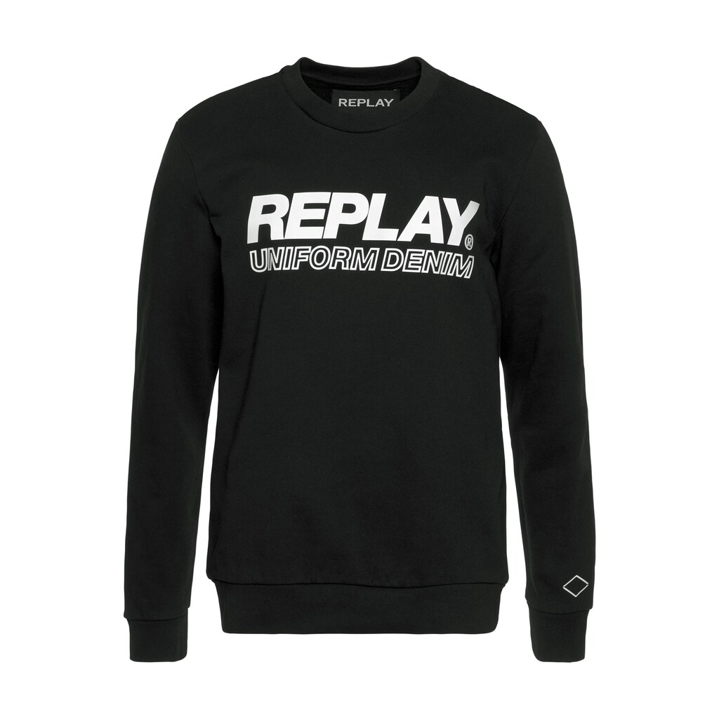 Replay Sweatshirt, mit Markenprint