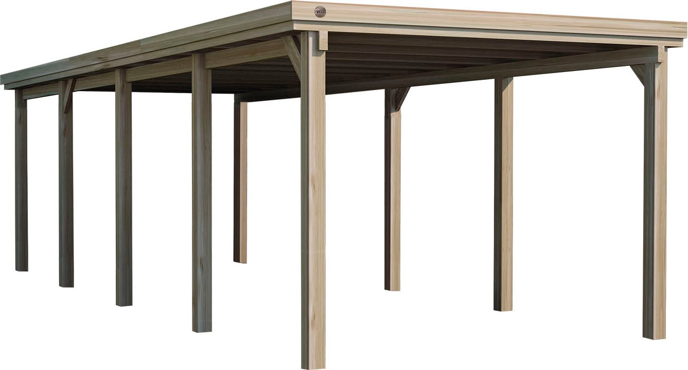 WEKA Einzelcarport »617 Gr.3« Holz 270 cm braun braun