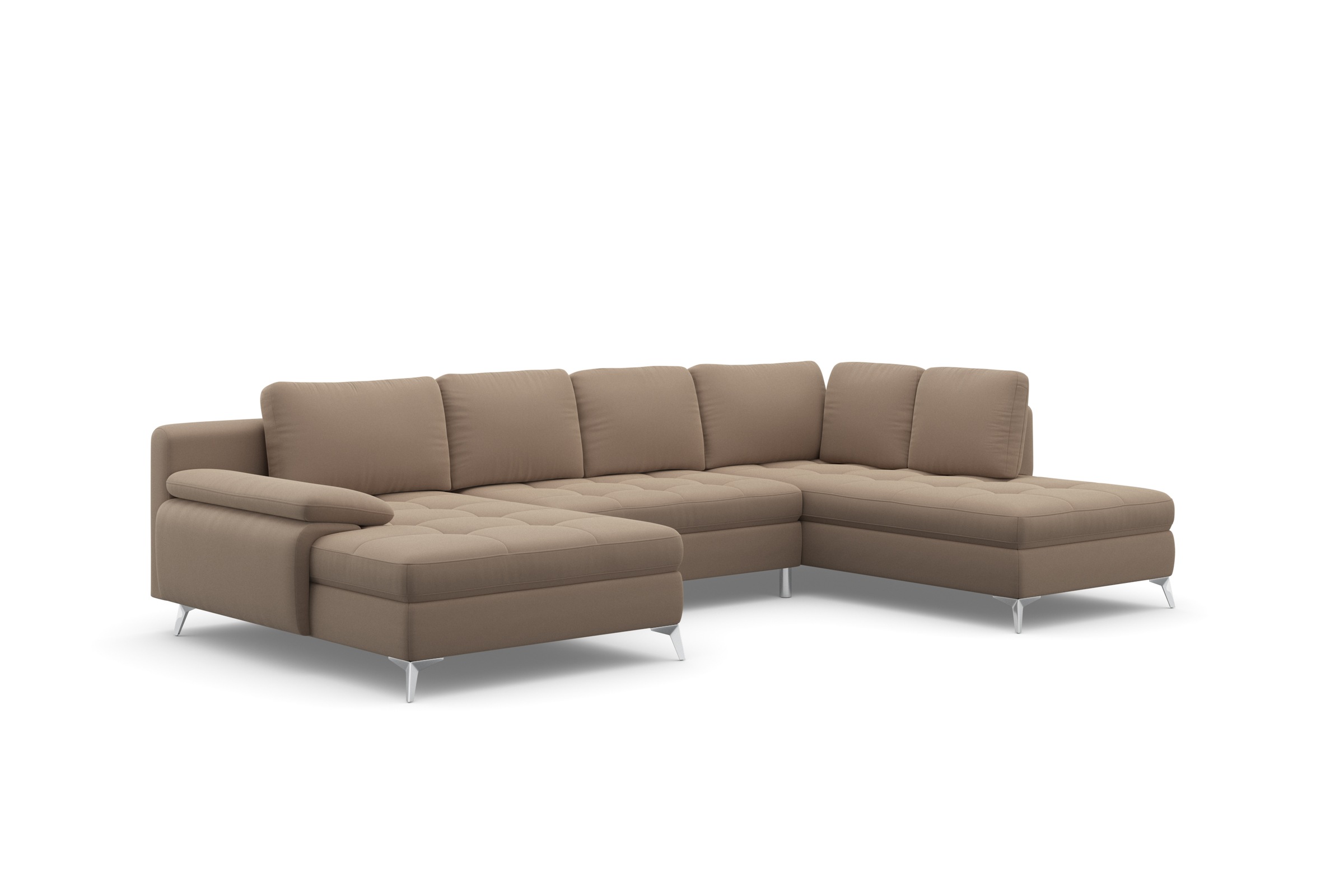 sit&more Wohnlandschaft »Latigo U-Form«, mit Recamiere, wahlweise mit Bettfunktion und Bettkasten