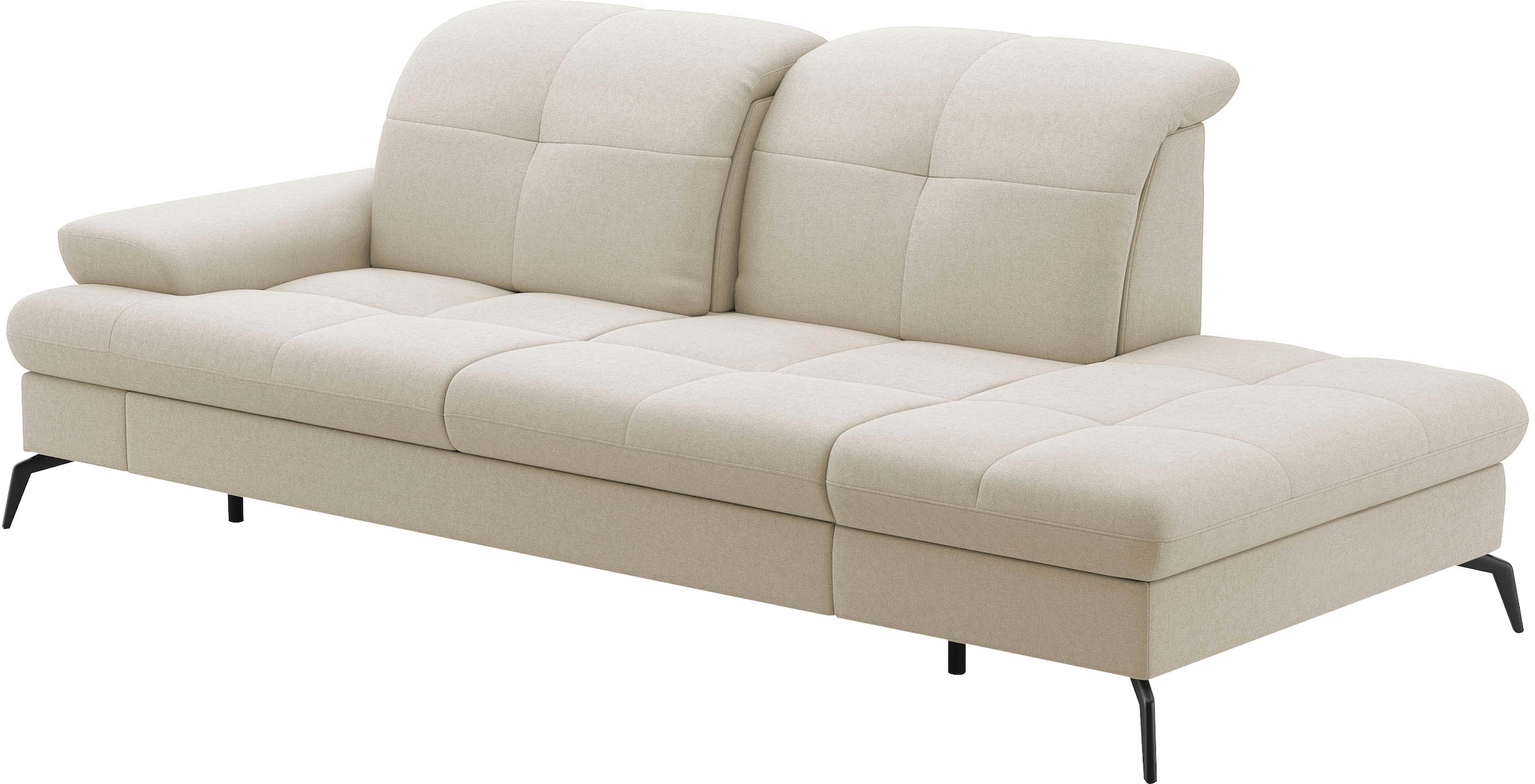 sit&more Recamiere »Amica, inkl. Sitztiefenverstellung und Armteilverstellung« wahlweise mit Kopfteilverstellung und Stauraum