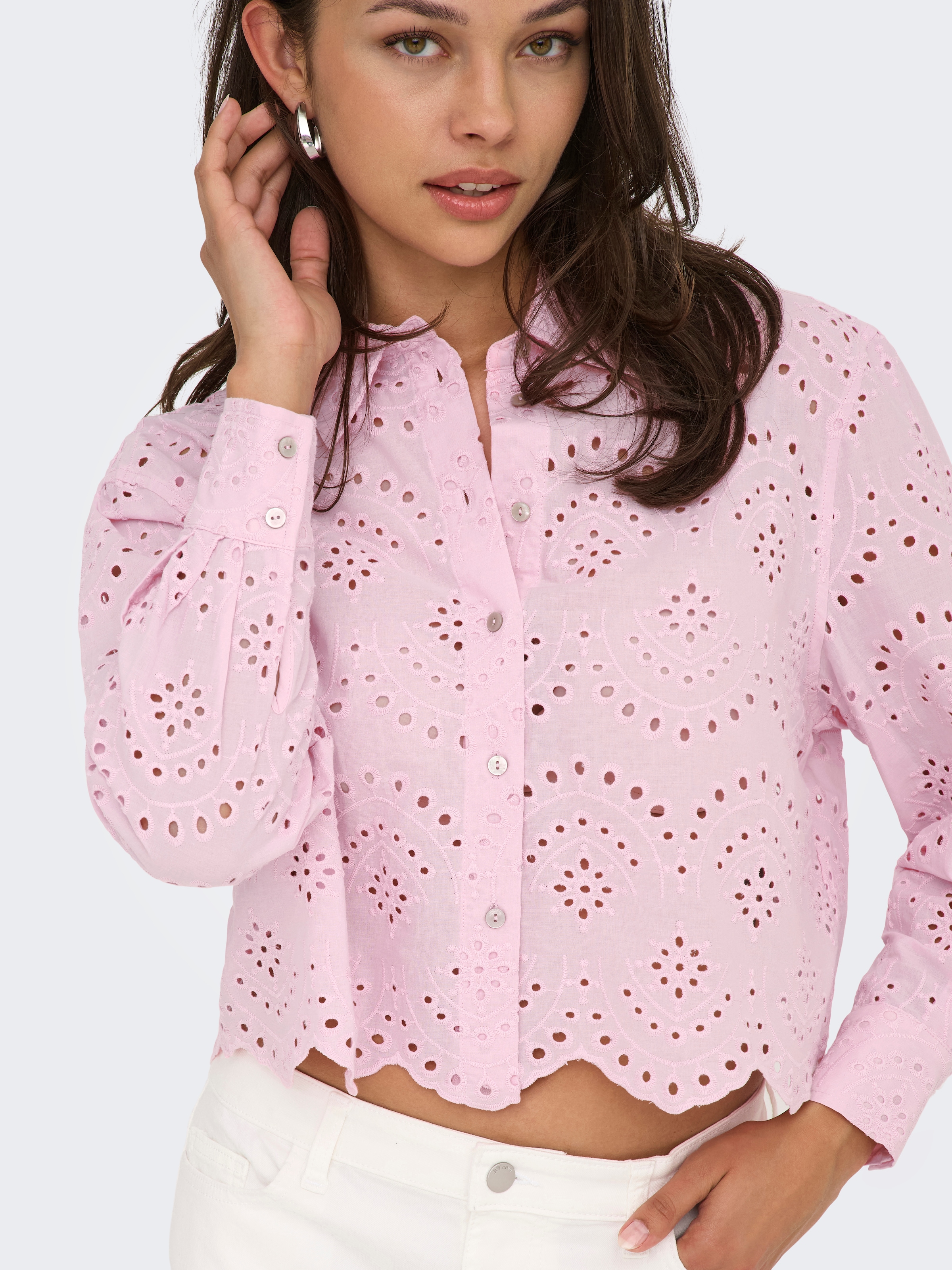 ONLY Langarmbluse »ONLVALAIS L/S SHIRT WVN NOOS«