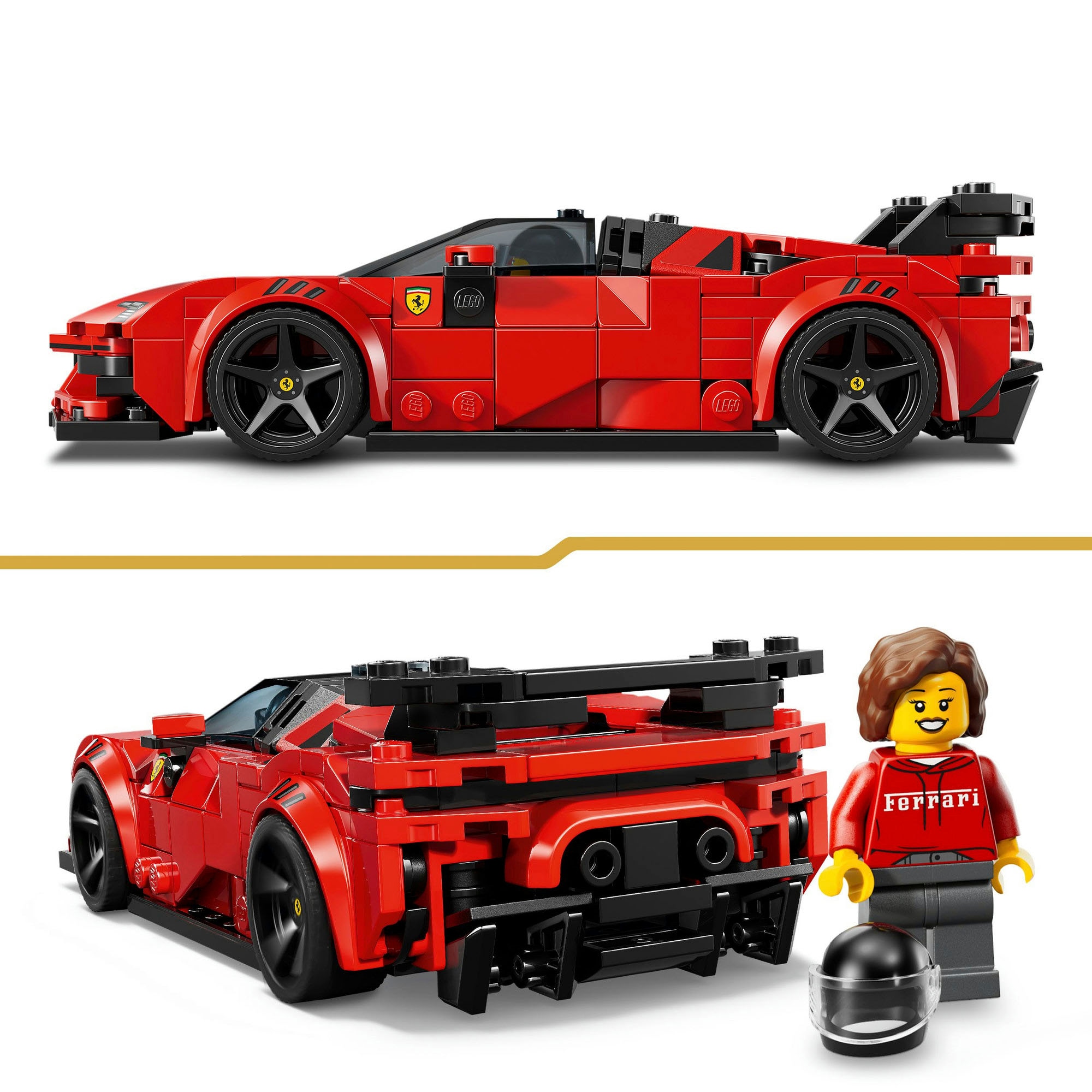 LEGO® Konstruktionsspielsteine »Ferrari SF90 XX Stradale Sportwagen (77254), LEGO Speed Champions« Made in Europe