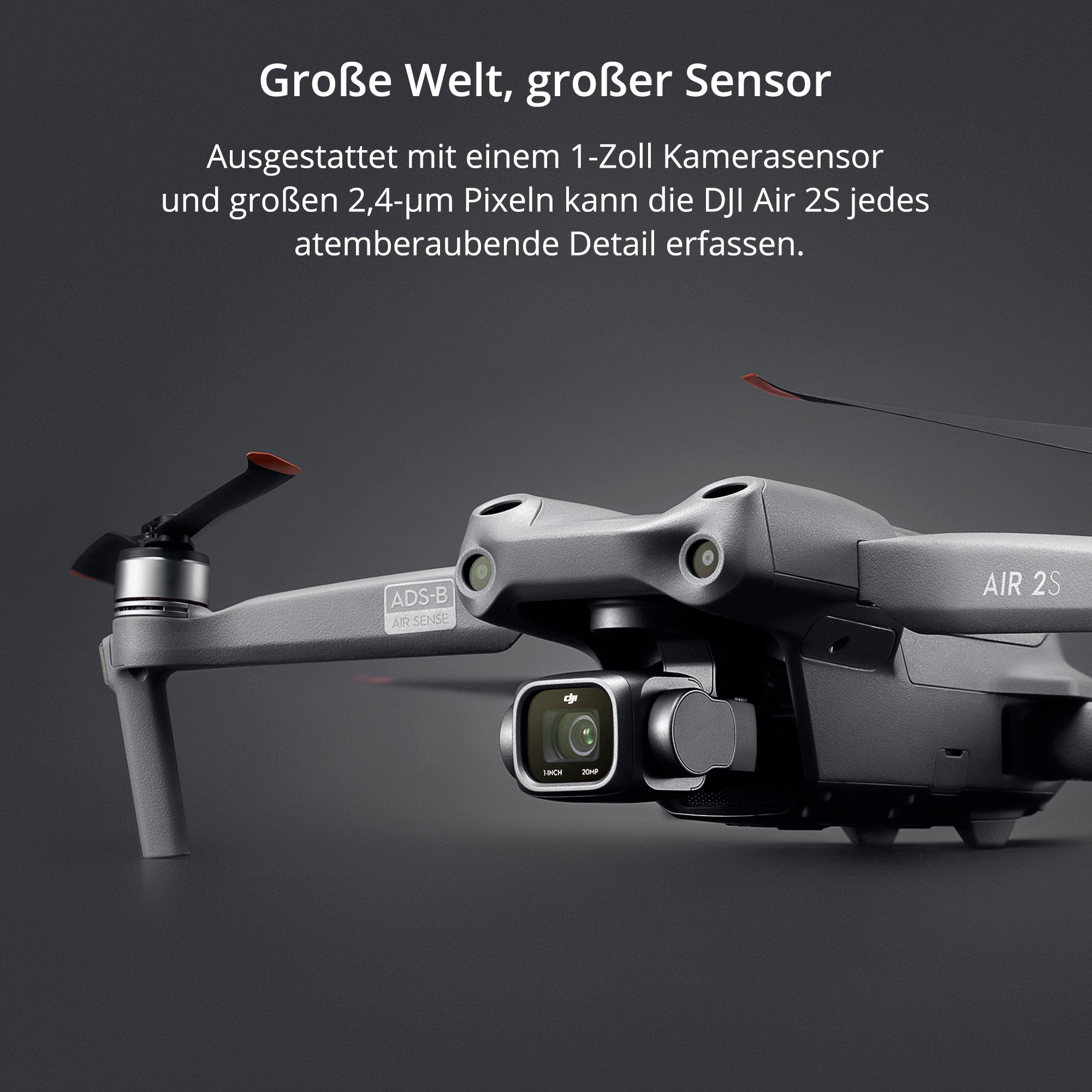 DJI Drohne »AIR 2S Fly More Combo«, 5,4K Video, Hindernisvermeidung in 4 Richtungen, 31-Min Flugzeit