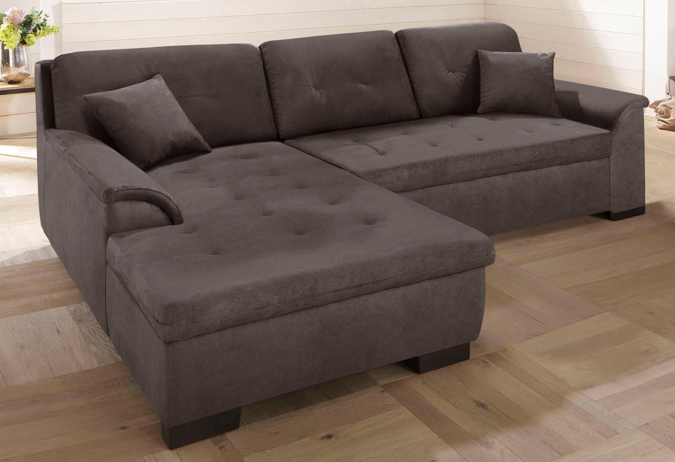 Home affaire Ecksofa »Bergen zeitlos & elegant, Breite 267cm, L-Form« wahlw günstig online kaufen