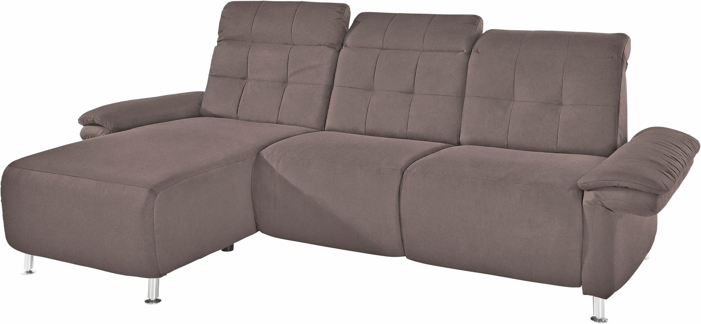 Places of Style Ecksofa Manhattan L-Form, 2 Sitze mit elektrischer Relaxfun günstig online kaufen