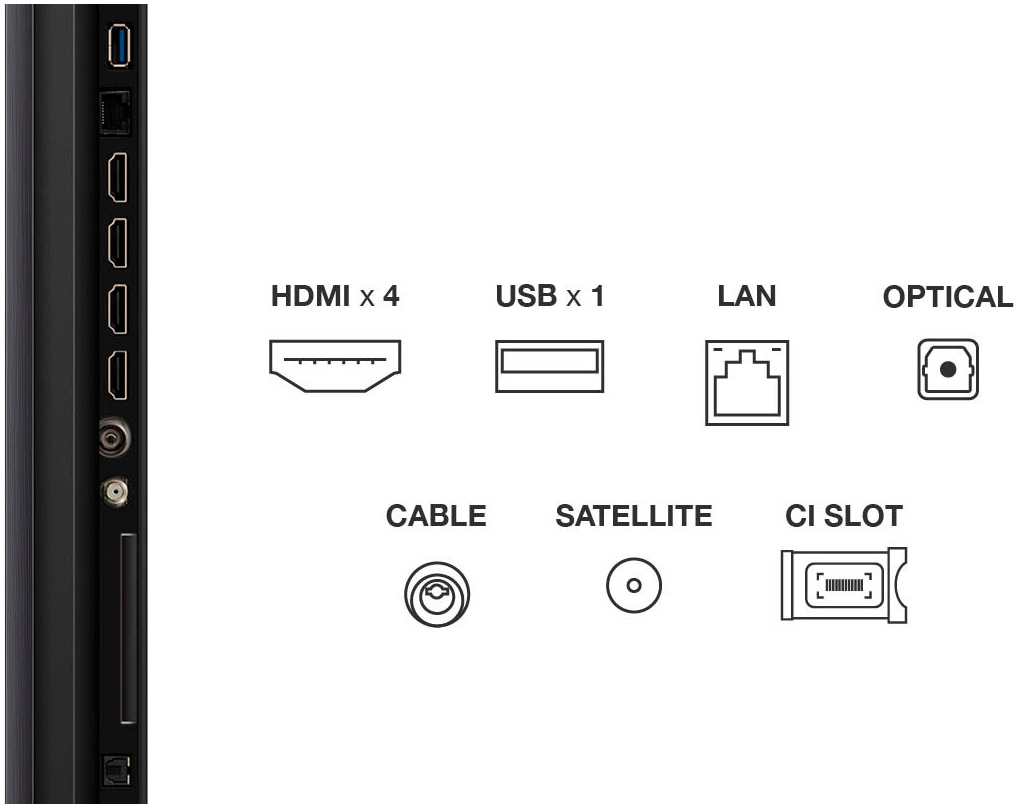 TCL QLED Mini LED-Fernseher »55Q7CX1«, 4K Ultra HD, Google TV-Smart-TV, Audio von Bang & Olufsen, Präzises Dimming, Smart TV, Apple TV, 4K HDR